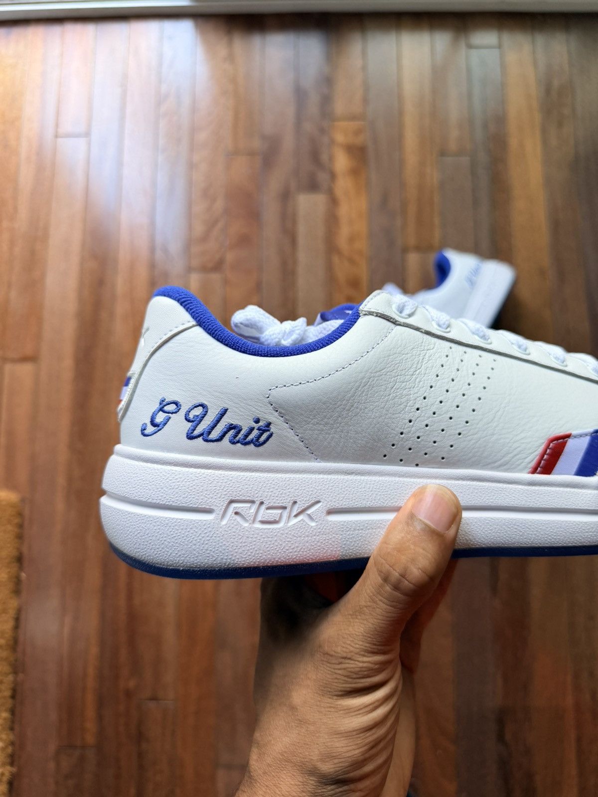 Reebok G-Unit G6 Sneaker - Red / White / Blue - Size 11.5 - Tag/Label