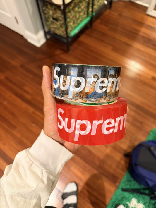 Supreme Packing Tape Set Last Supper Red 2 Rolls - Red - Size OS - Front View