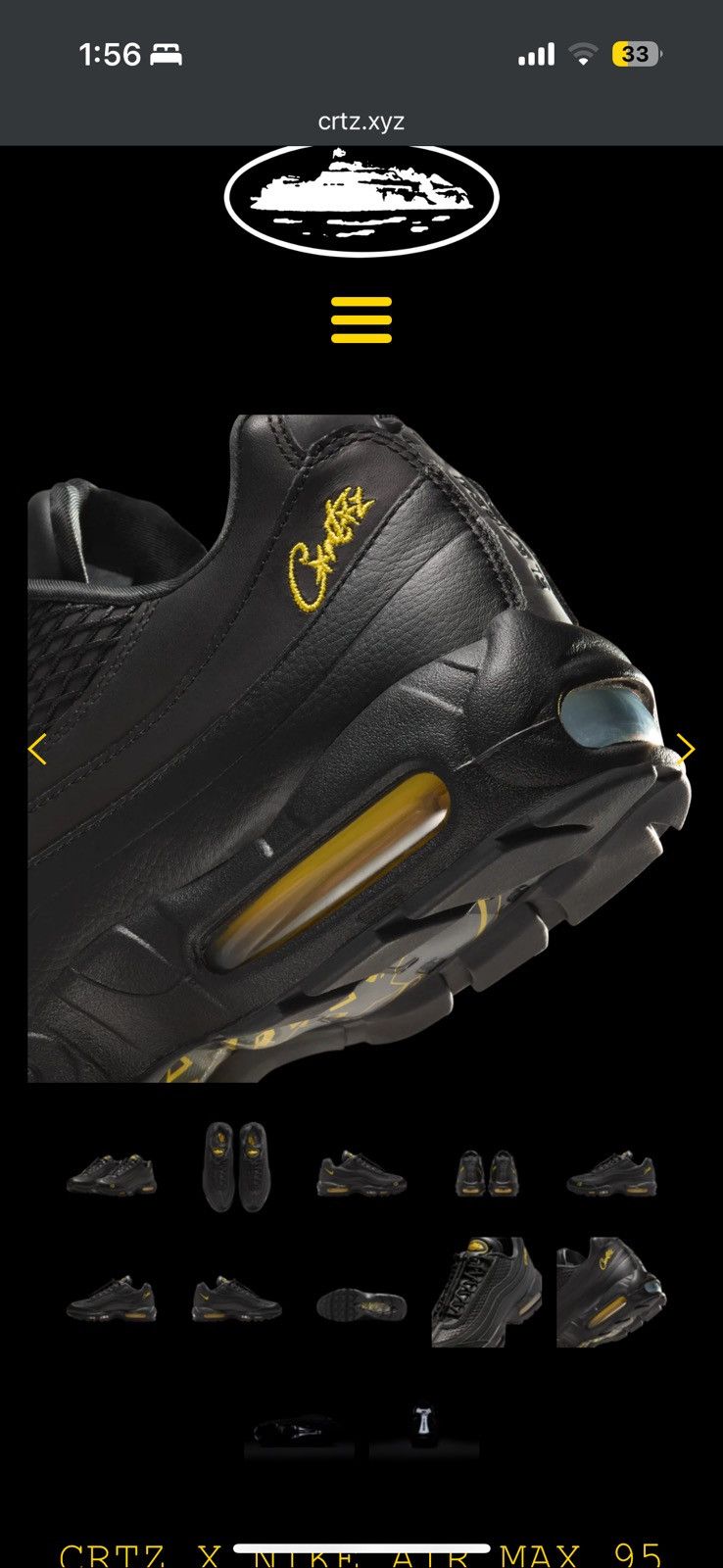 Corteiz x Nike Corteiz Crtz X Nike Air Max Honey Blacks Size 12 - Black - Size 12 - View 17