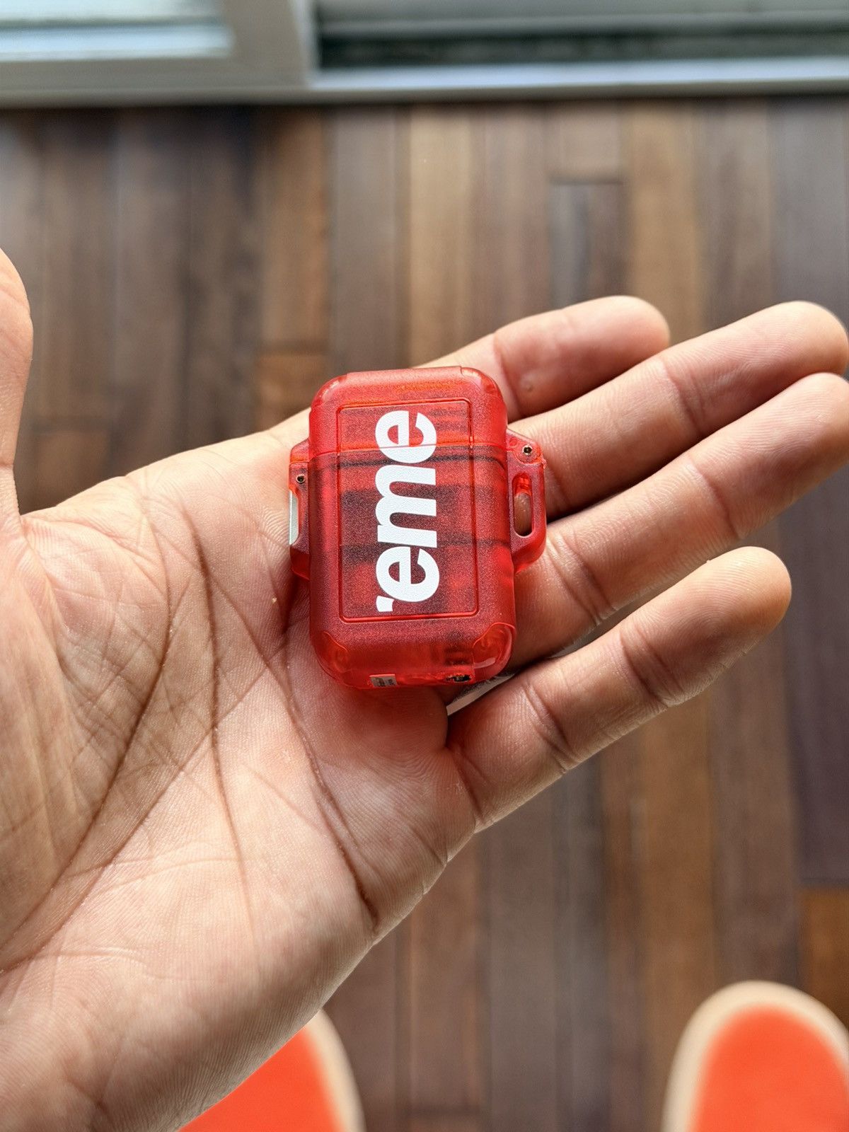 Supreme Windmill Zag Lighter Red - Red - Size OS - Back View