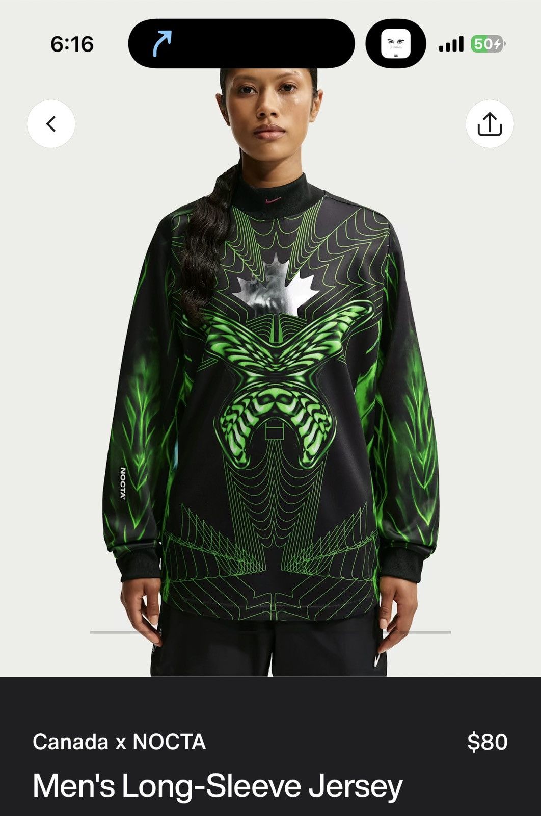 NOCTA x Nike Canada X Nocta Nike Men Long Sleeve Jersey - Size XL - View 8