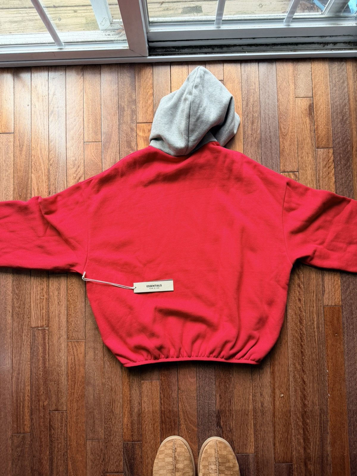 Essentia ls Fear Of God ls 76Ers Sixers Hoodie Red Medium - Red - Size LSM - View 7