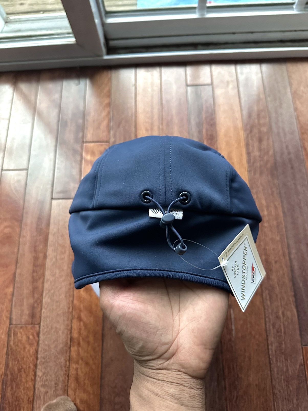 Supreme Windstopper Earflap Camp Cap Hat Navy - Navy - Size OS - View 6