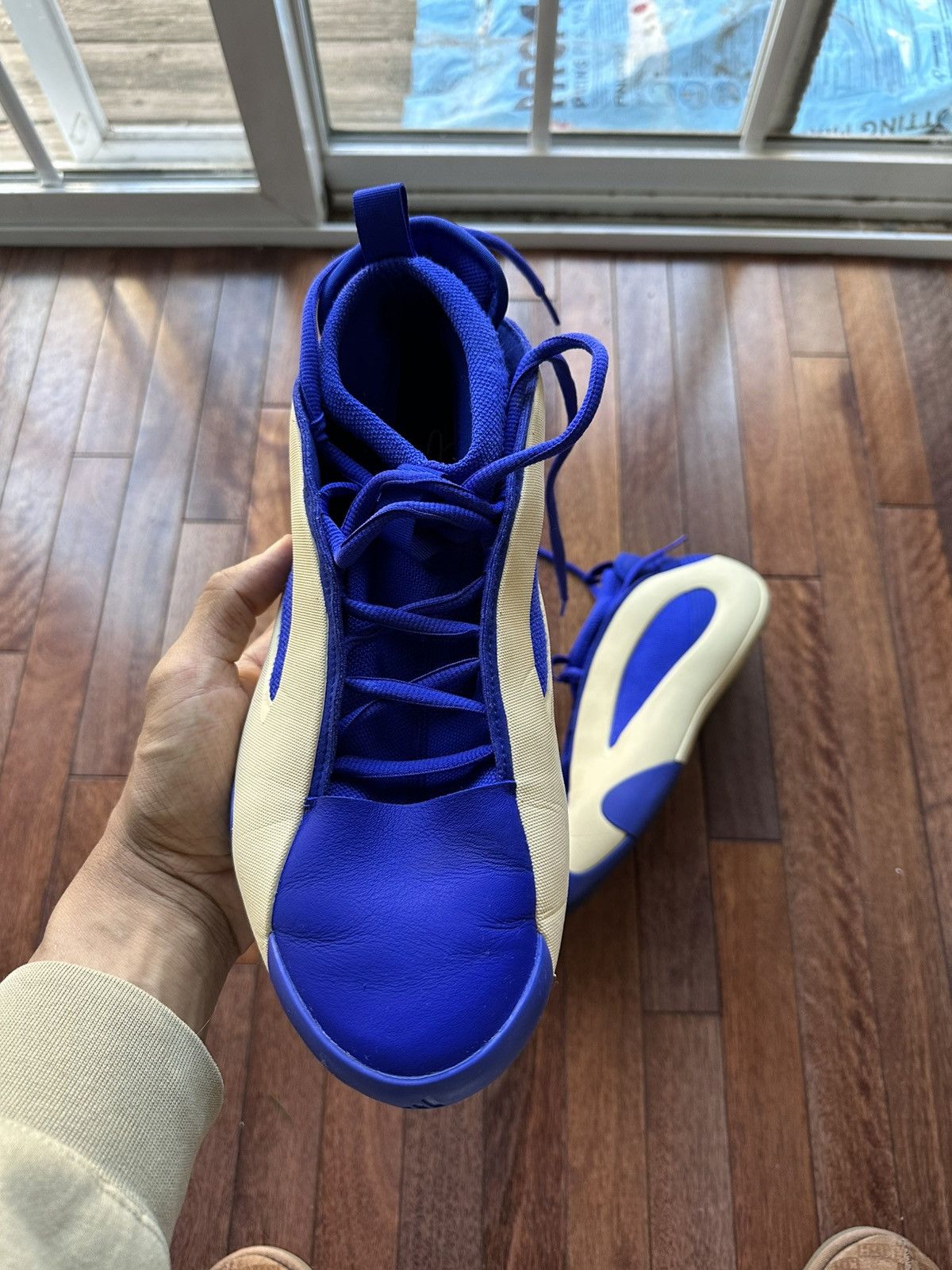 Adidas11. Adidas Adidas Harden 8 Blue Fusion 11 5 - Blue - Size 5 - Detail Shot