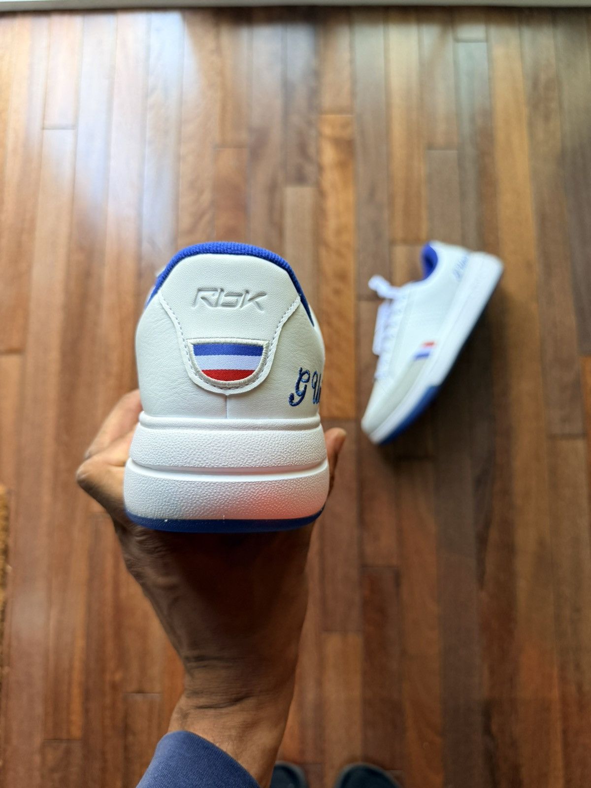 Reebok G-Unit G6 Sneaker - Red / White / Blue - Size 11.5 - Detail Shot