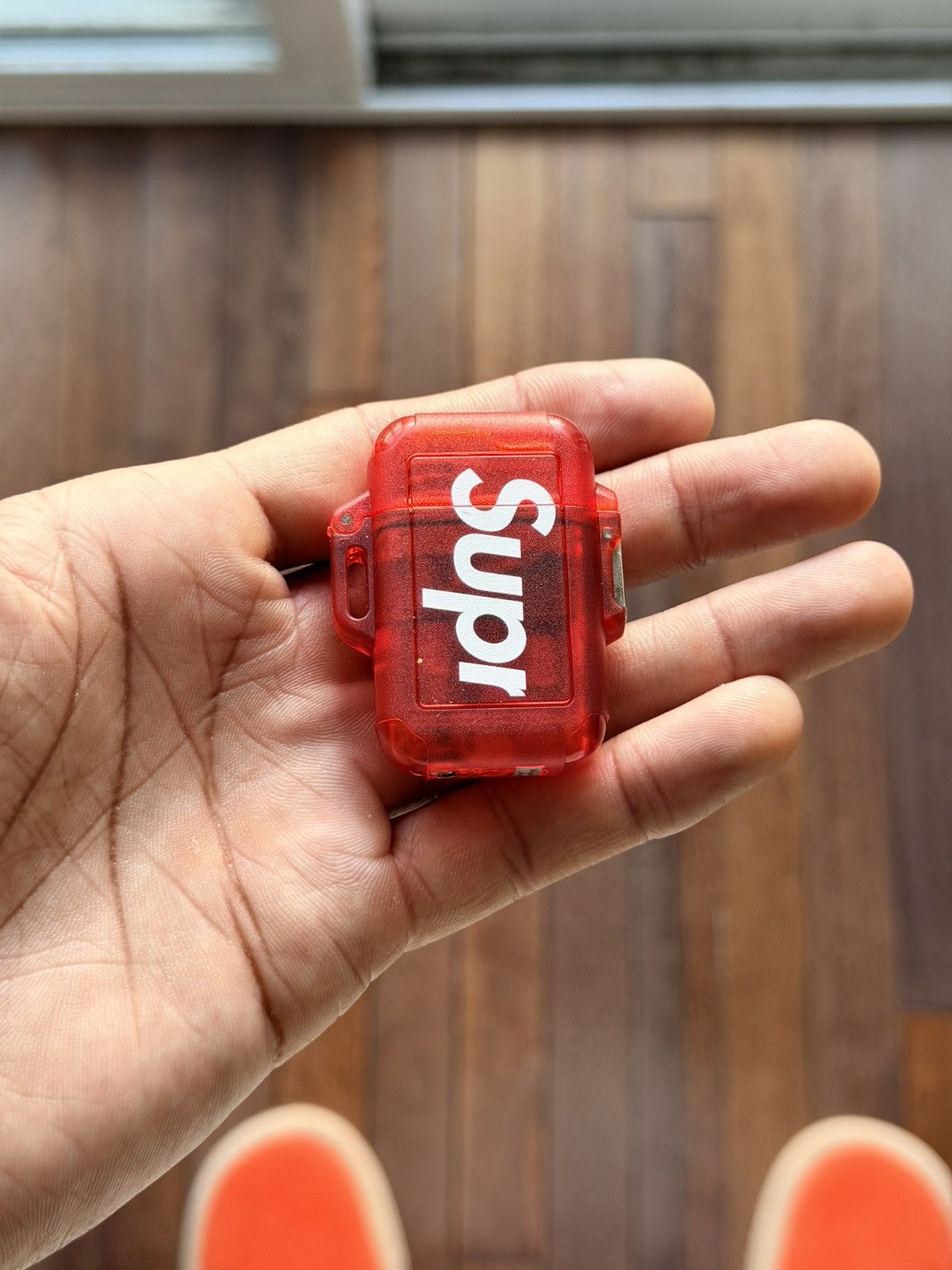 Supreme Windmill Zag Lighter Red - Red - Size OS - Front View