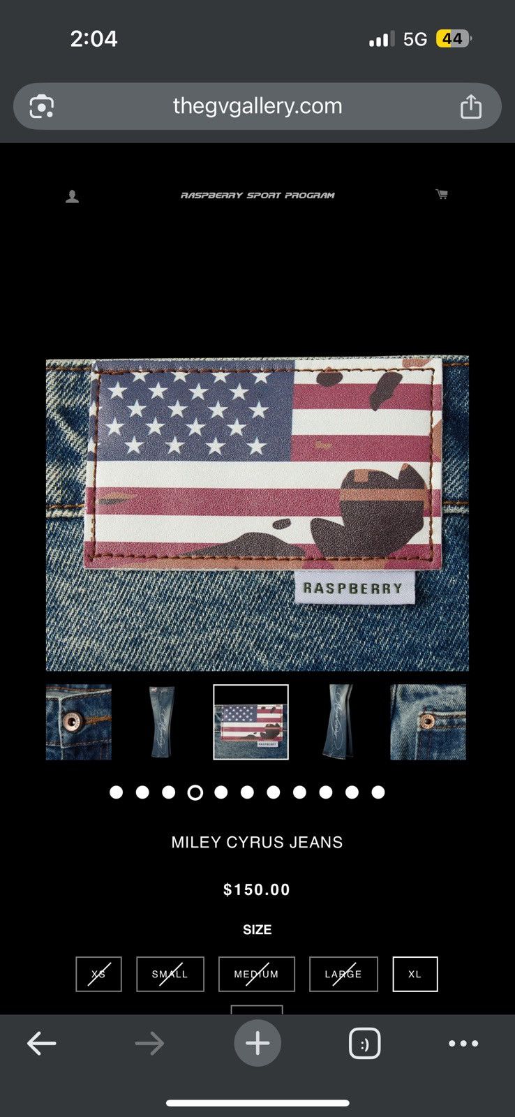 The GV Gallery Gv Gallery Raspberry Hills Miley Cyrus Denim - Size 36 - View 10