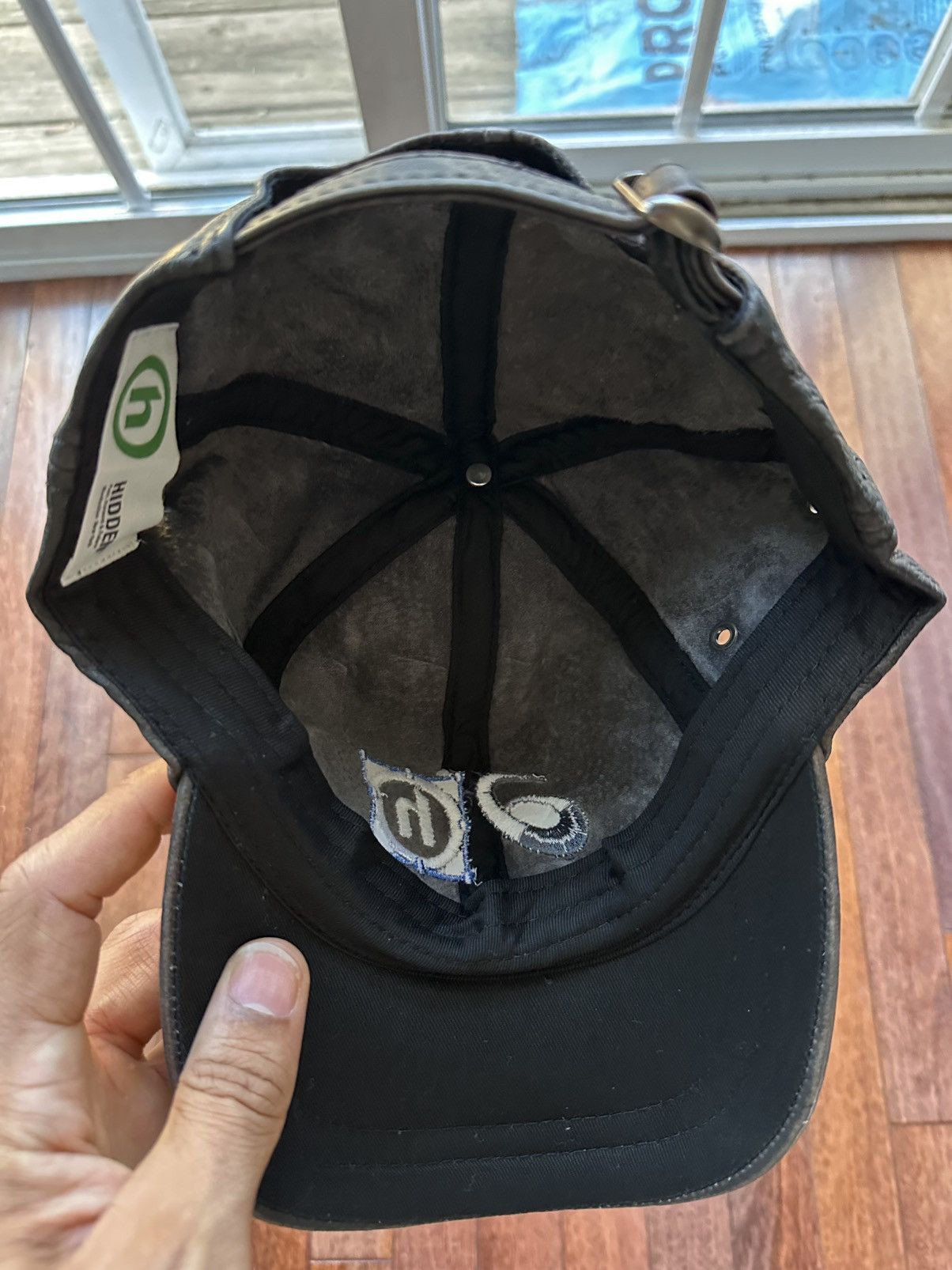 Asics x HIDDEN Painted Washed Leather Hat Black - Black - Size OS - View 11