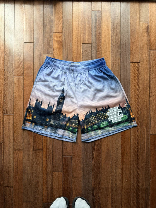 Eric Emanuel London UK Big Ben Shorts - Multicolor - Size 34 (Large) - Back View
