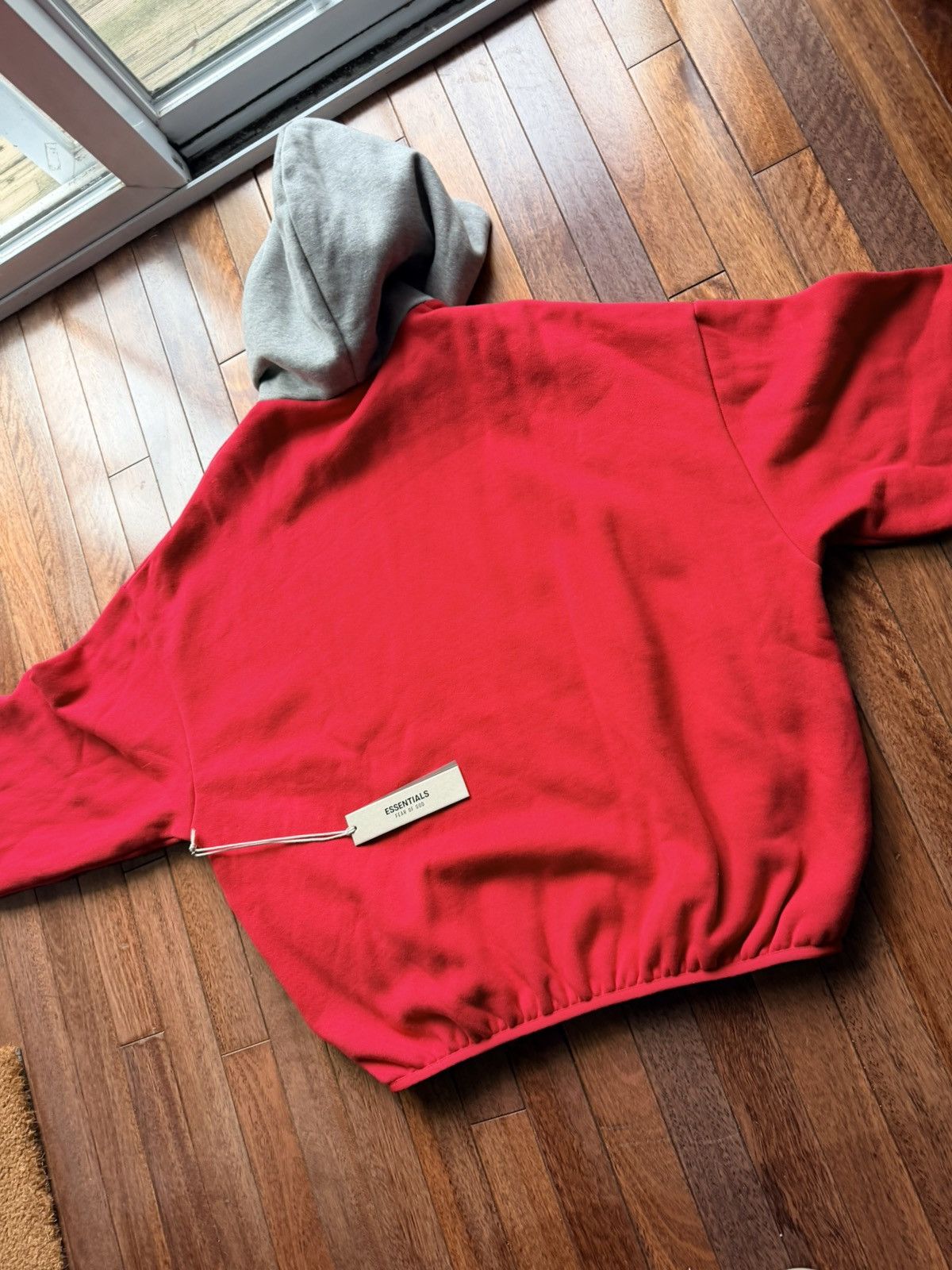 Essentia ls Fear Of God ls 76Ers Sixers Hoodie Red Medium - Red - Size LSM - View 8