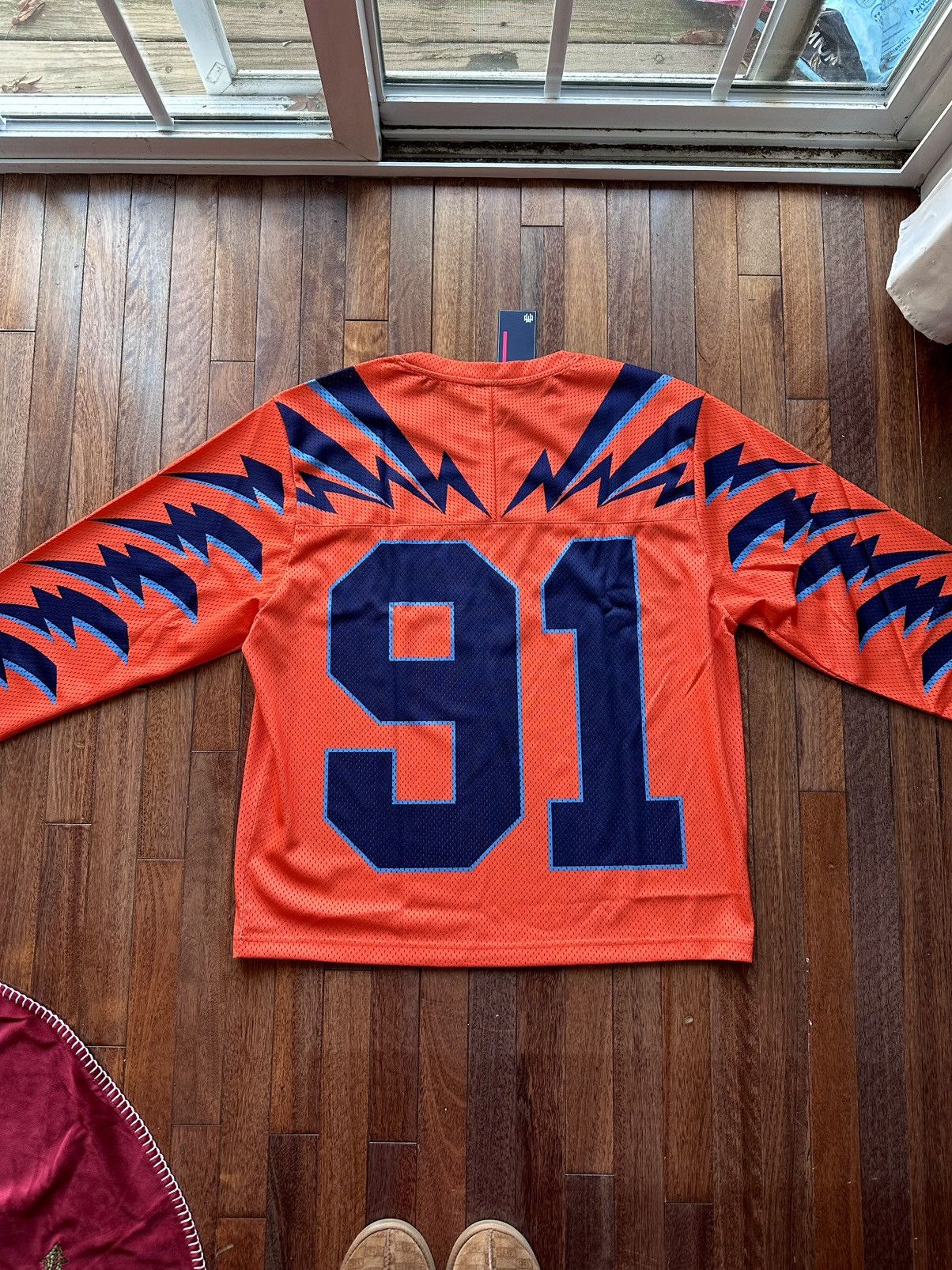 Eric Emanuel Sport Jersey - Orange - Size XL - Back View