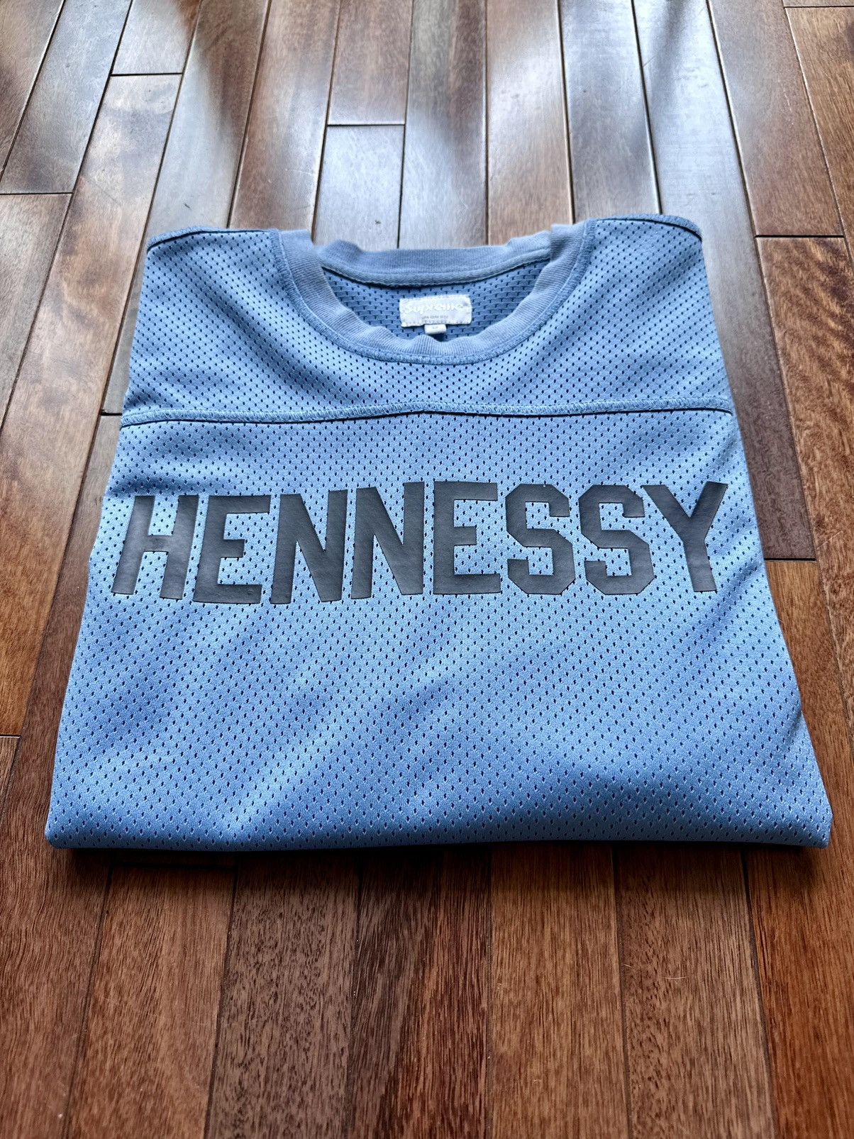 Supreme Hennessy Football Jersey 2011 Medium - Blue - Size M - Tag/Label
