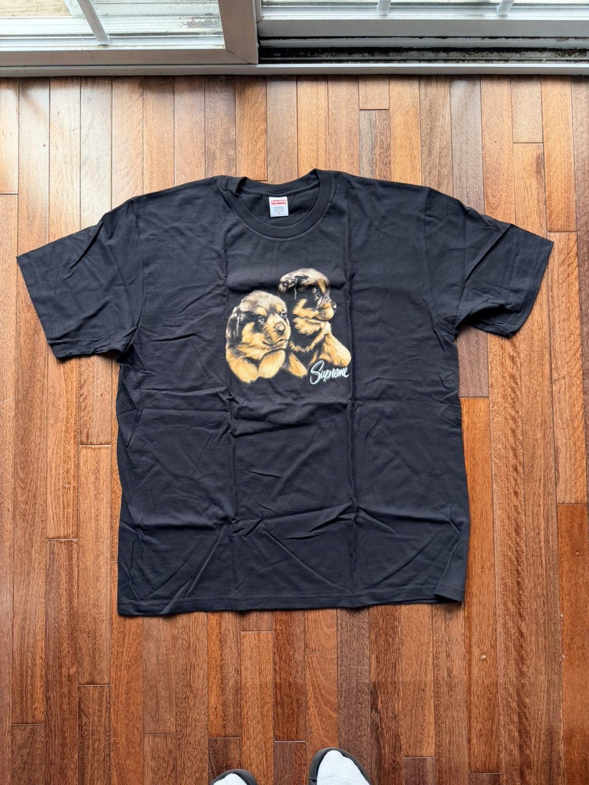 Supreme Puppies Tee XL Black - Black - Size XL - Back View
