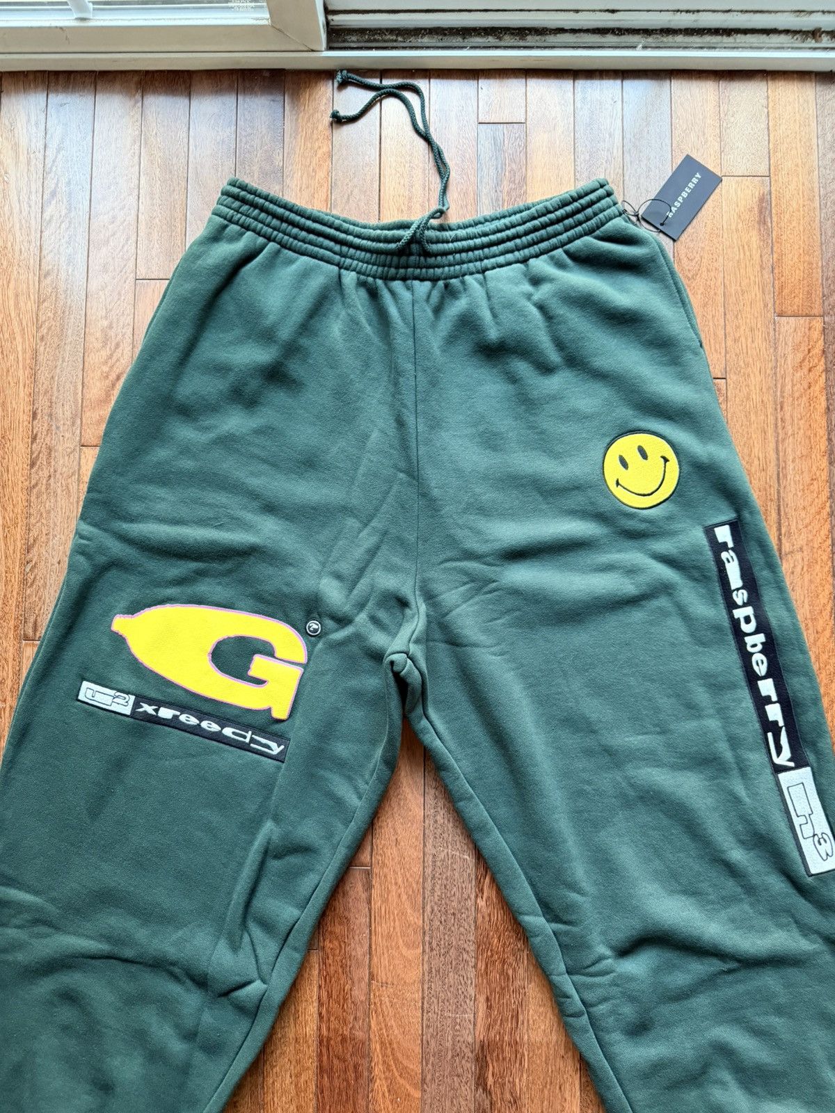 The GV Gallery Gv Gallery Greedy Unit Garbage Sweatpants - Green - Size 36 - Back View