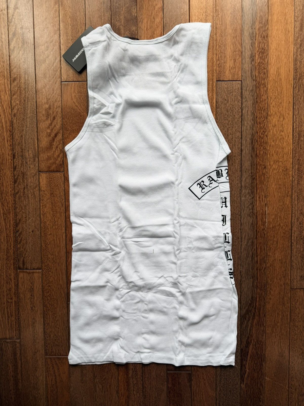The GV Gallery Gv Gallery Raspberry Hills Fake Chrome Hearts Tank - White - Size XL - Tag/Label