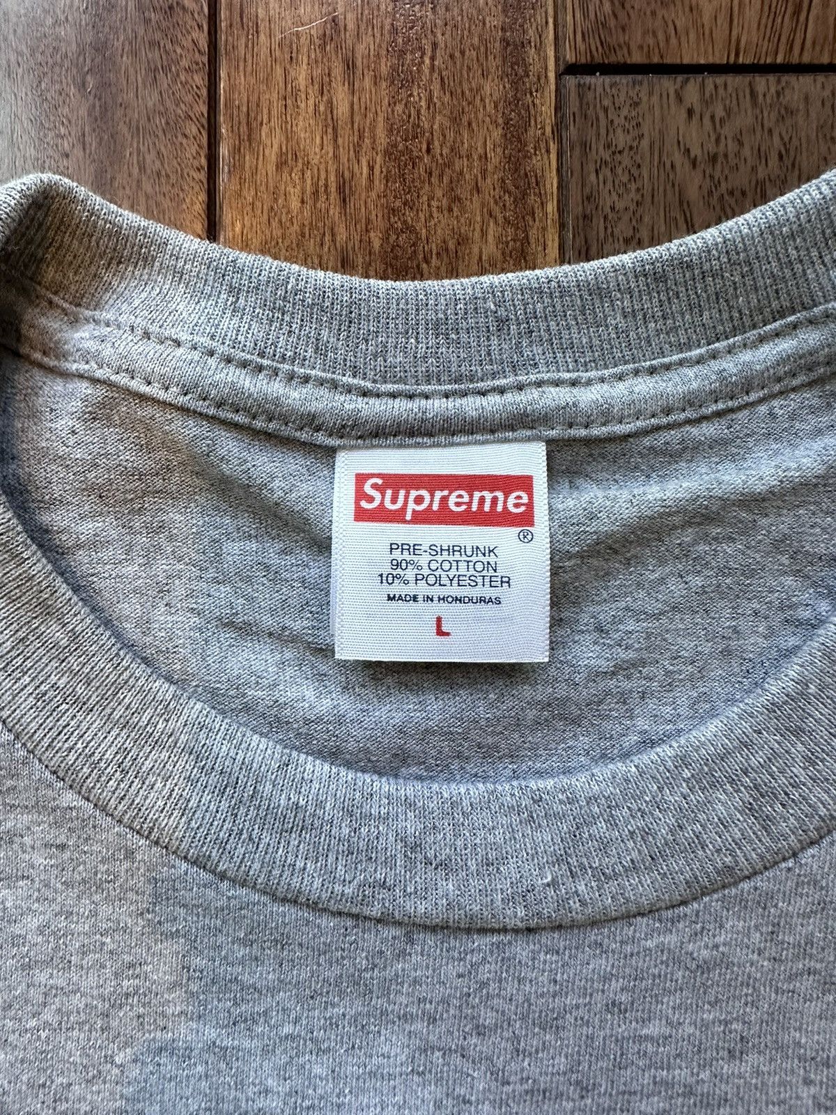 Supreme Tyler The Creator Photo Tee Large Grey - Grey - Size L - Back View