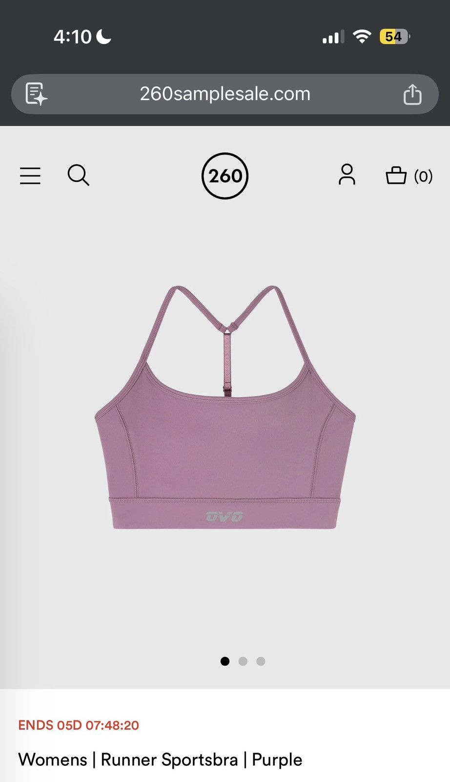 October's Very Own October Very Own Octobers Very Own Runner Sports B - Purple - Size XS - Tag/Label
