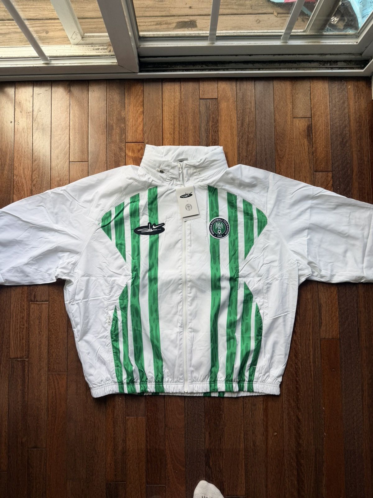 Nike Nigeria Slawn Light Weight Jacket World Cup Large - Size L - Front View