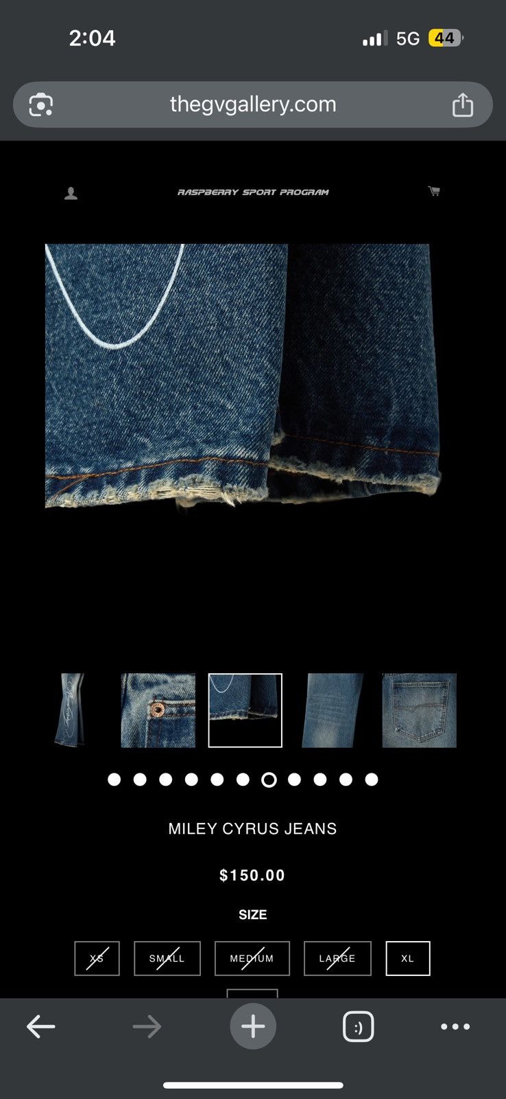 The GV Gallery Gv Gallery Raspberry Hills Miley Cyrus Denim - Size 36 - View 15