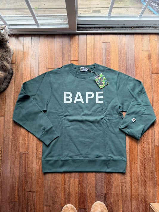 Bape X Hidden Bathing Ape Crewneck Green - Green - Size XL - Front View