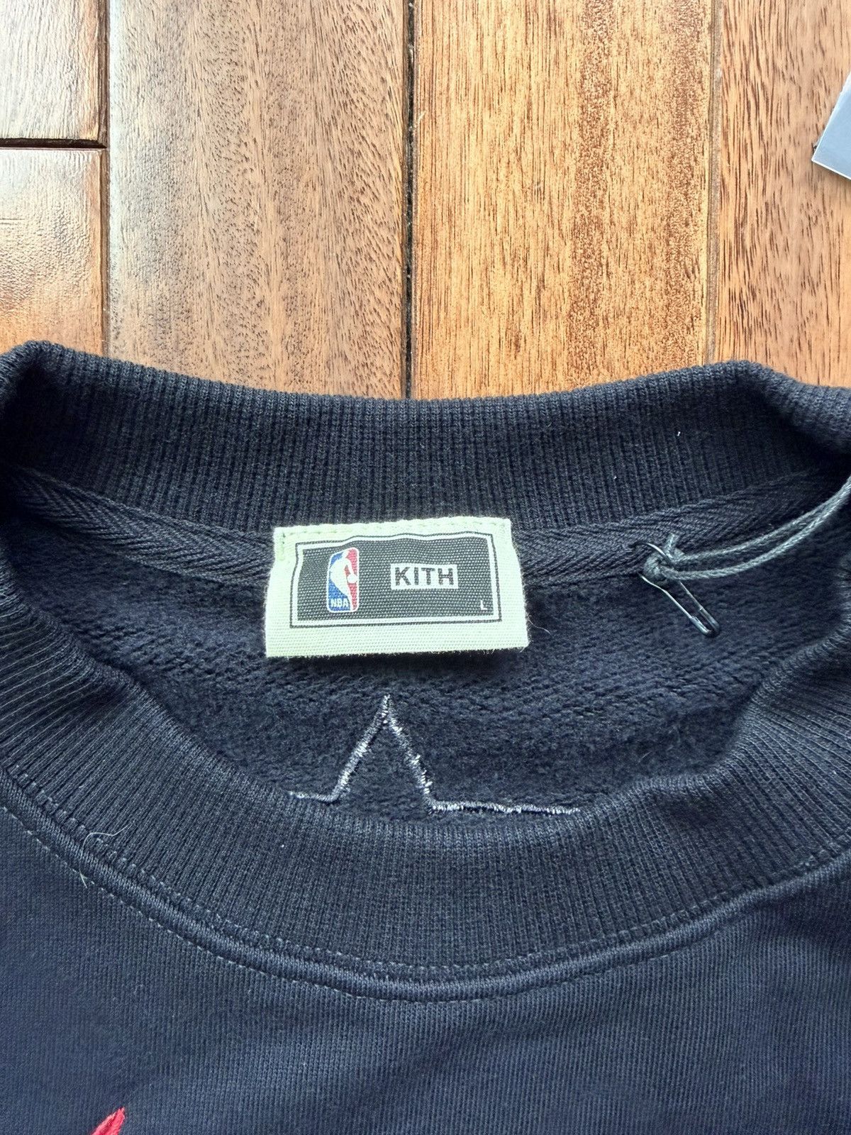 Kith x NBA Kith Nba All Star Philadelphia 76Ers Nelson Crewne - Black - Size L - Tag/Label