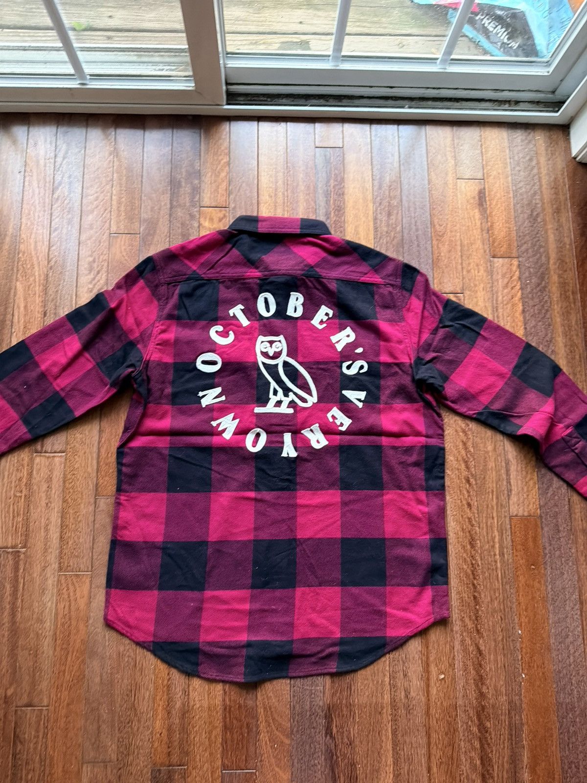 October's Very Own October Very Own Octobers Very Own Ovo Plaid Flann - Red - Size L - Front View