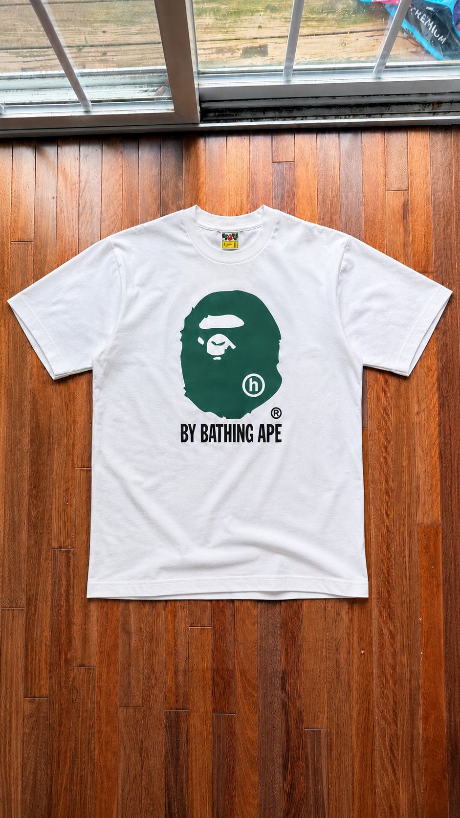 Bape X Hidden Bathing Ape Tee White - White - Size XL - Front View
