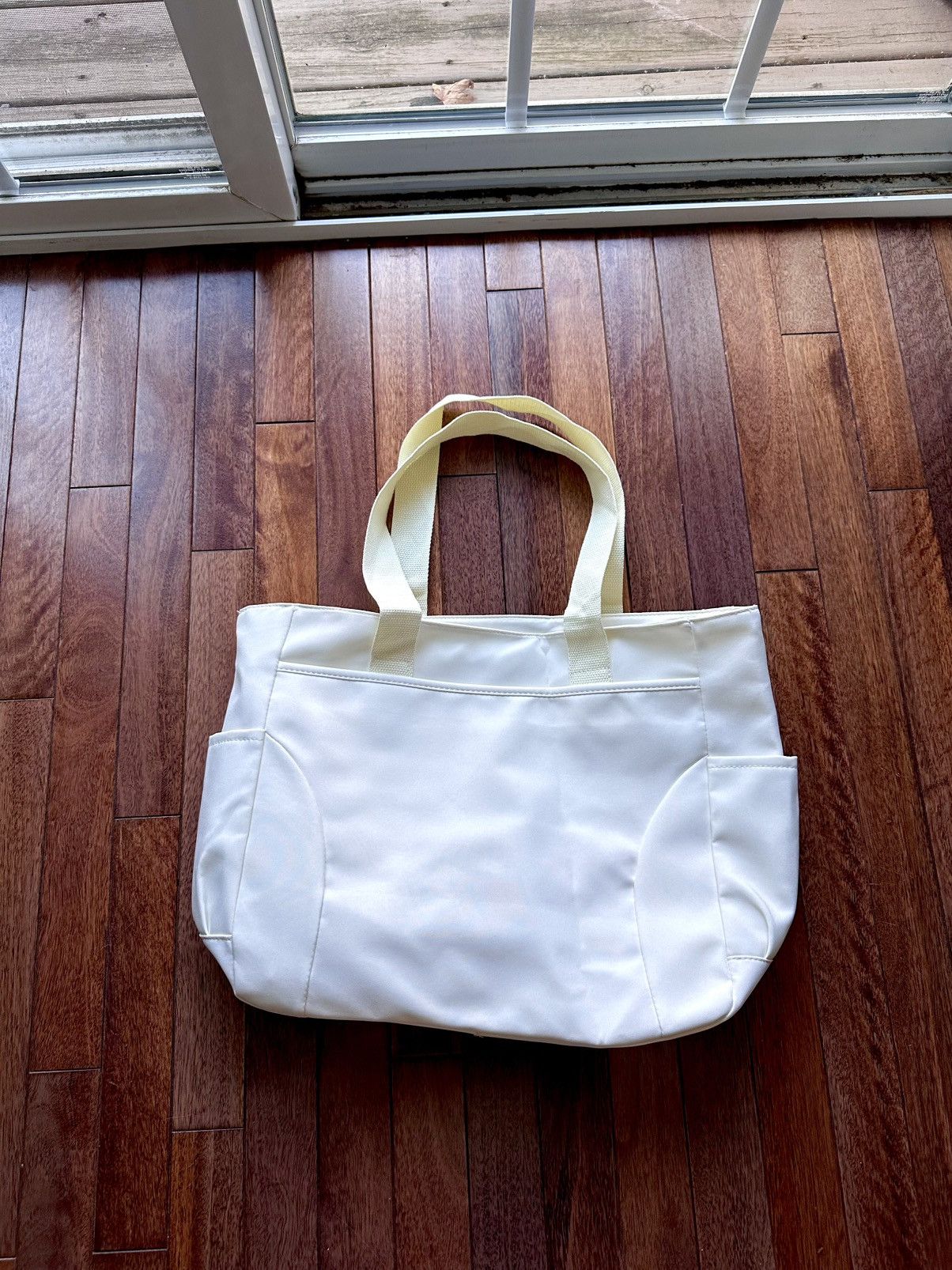 HIDDEN Embroidered Tote Bag Slightly Off White - White - Size OS - Back View