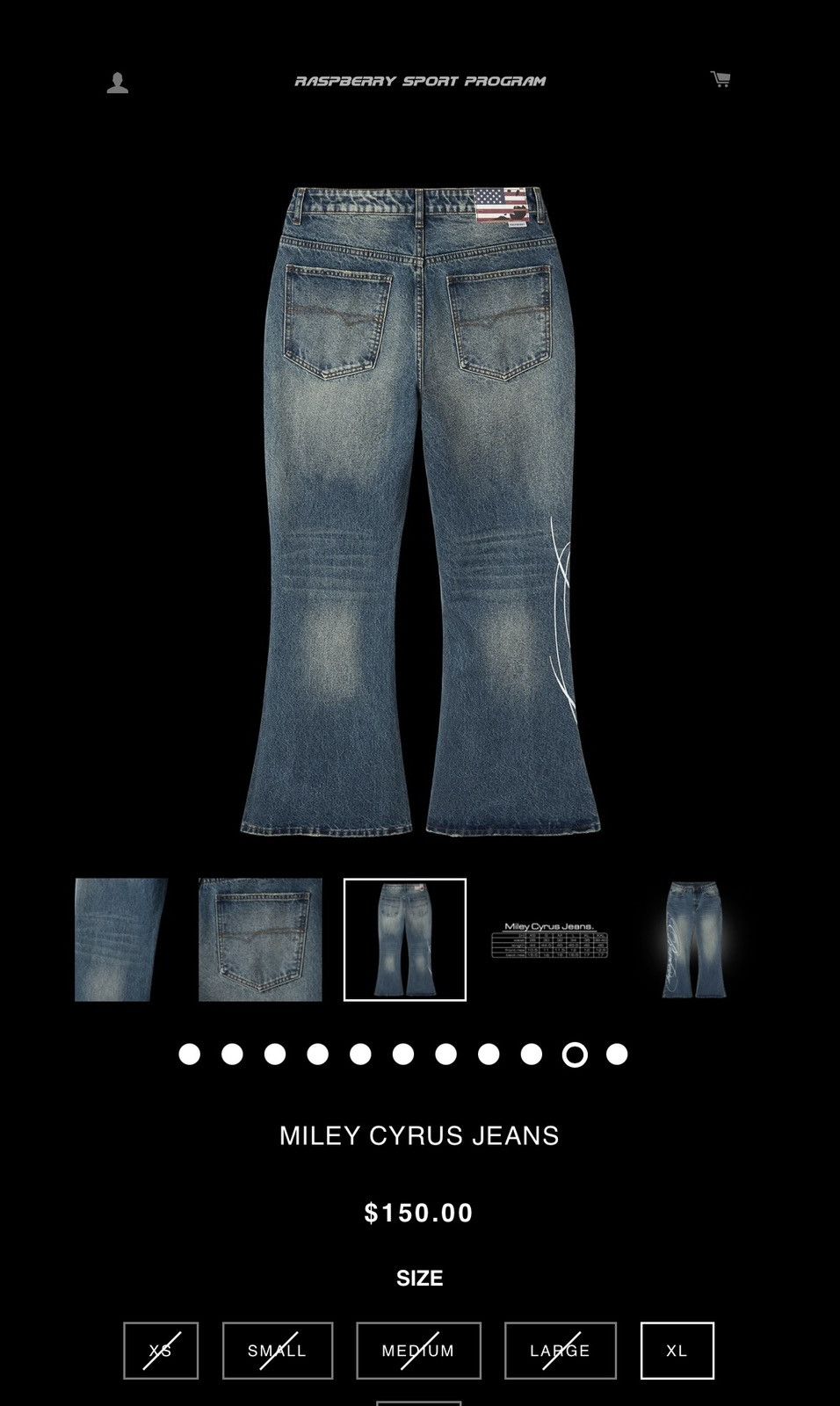 The GV Gallery Gv Gallery Raspberry Hills Miley Cyrus Denim - Size 36 - View 9