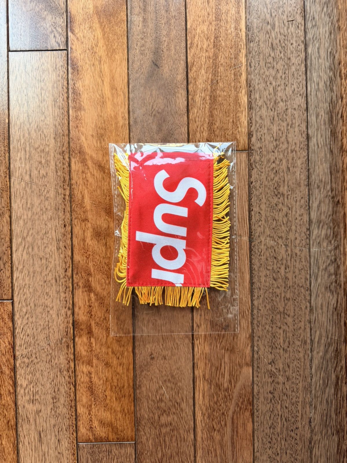 Supreme Hanging Flag Free Gift FW26 Three Flags - Red - Size OS - Back View