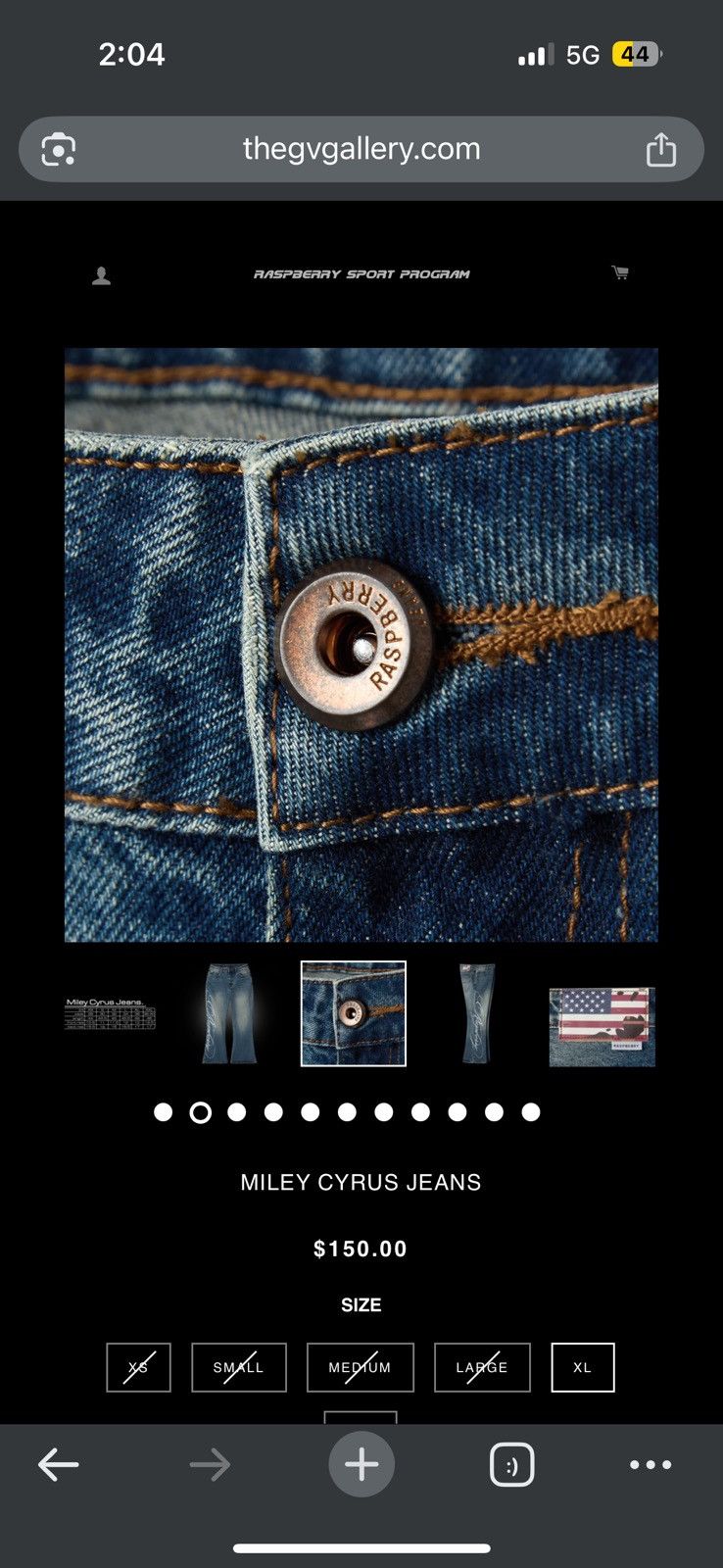 The GV Gallery Gv Gallery Raspberry Hills Miley Cyrus Denim - Size 36 - View 14
