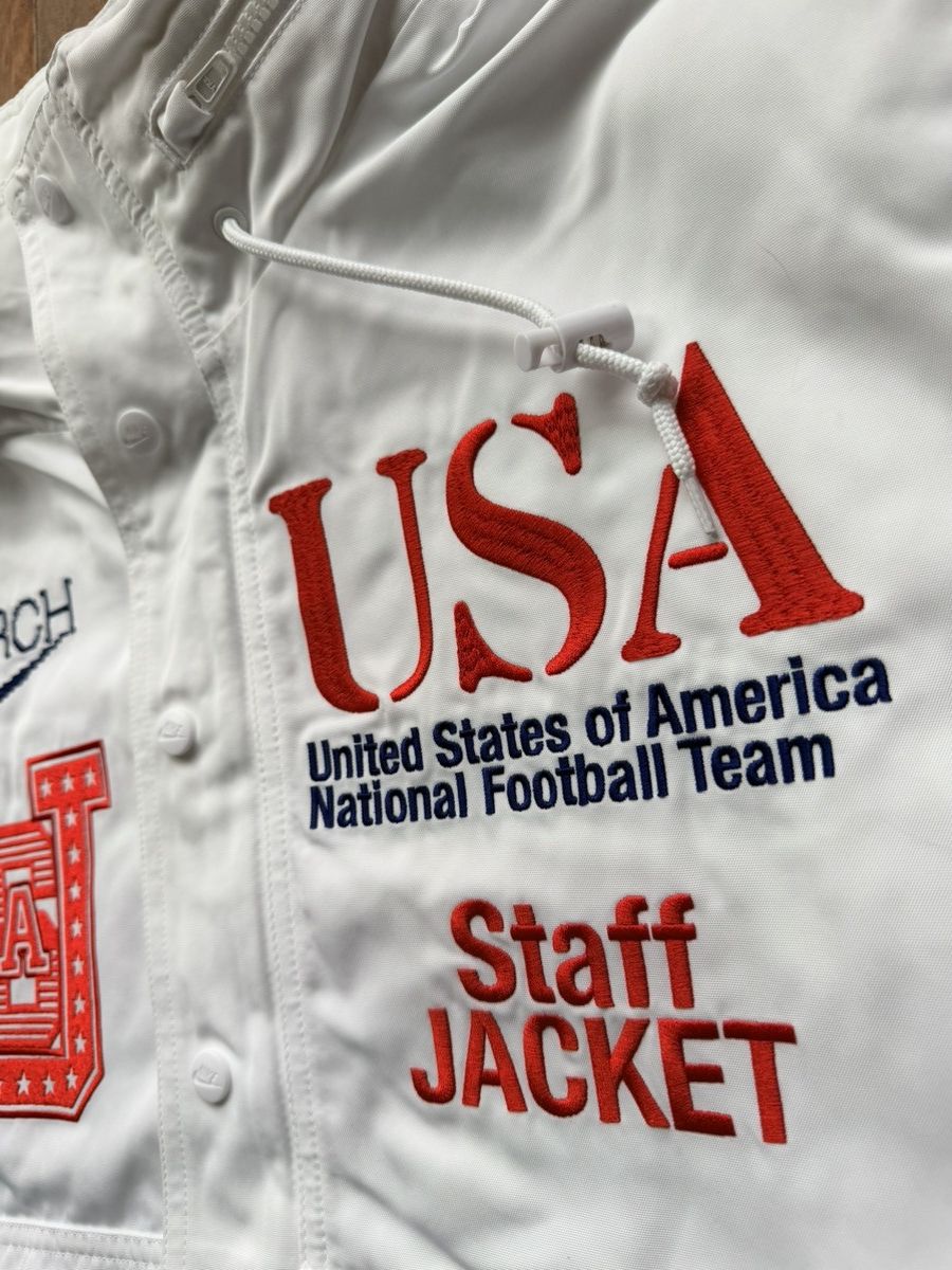 Nike Usa X Virgil Abloh Archive Vaa  Woven Staff Jacket - White - Size XL - View 7