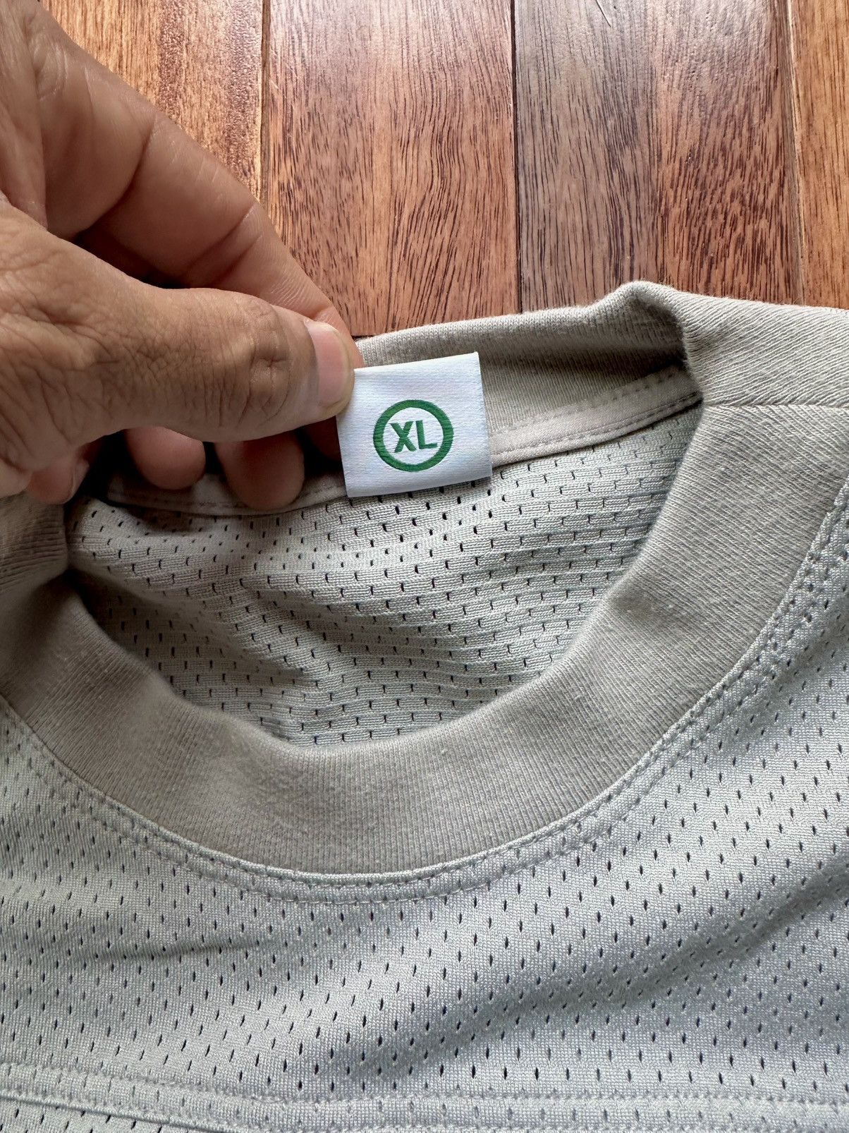 HIDDEN Mesh Jersey Grey - Grey - Size XL - Back View