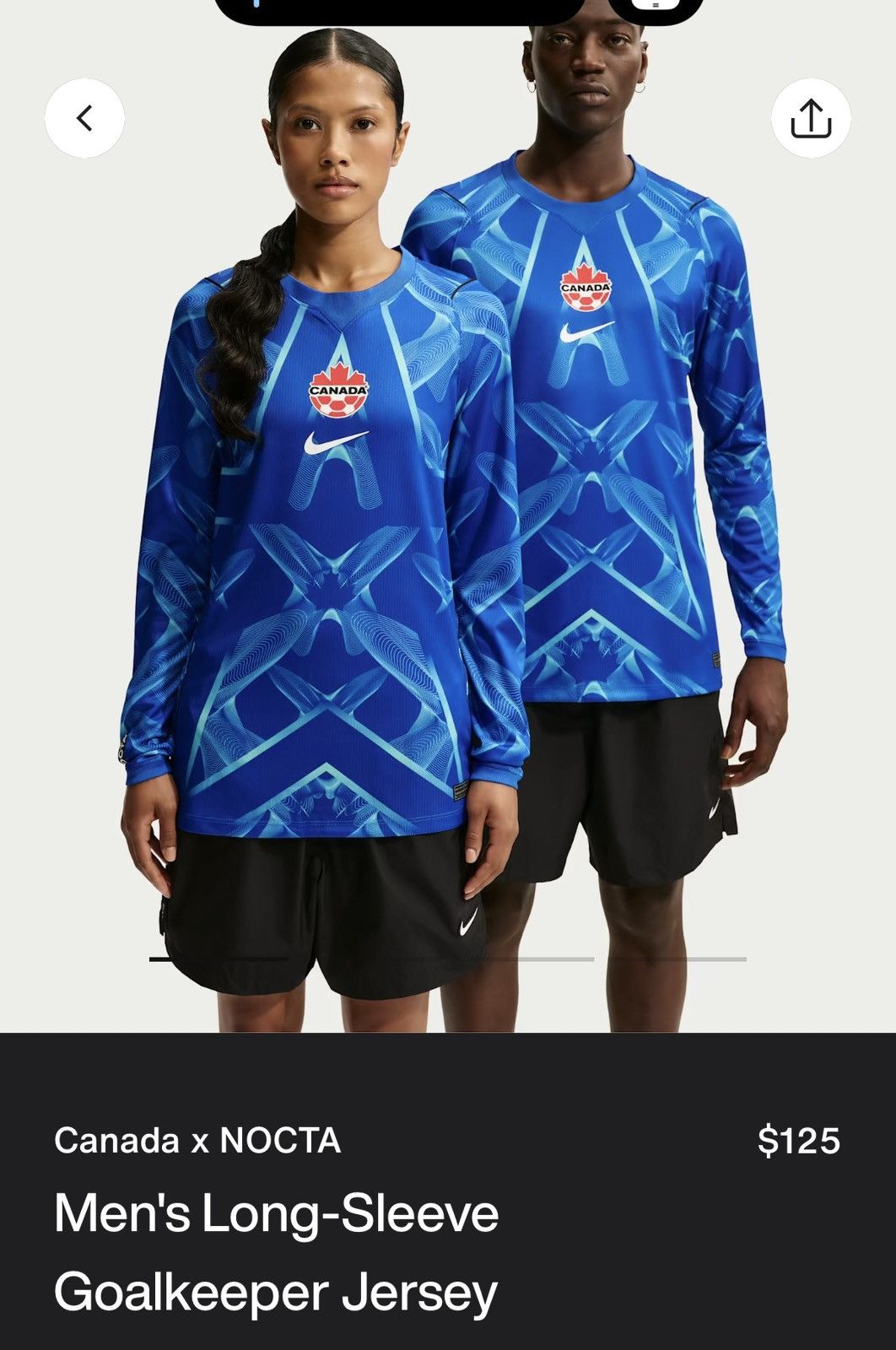 NOCTA x Nike Canada X Nocta Nike Men Long Sleeve Goalkeeper Jer - Size L - View 6