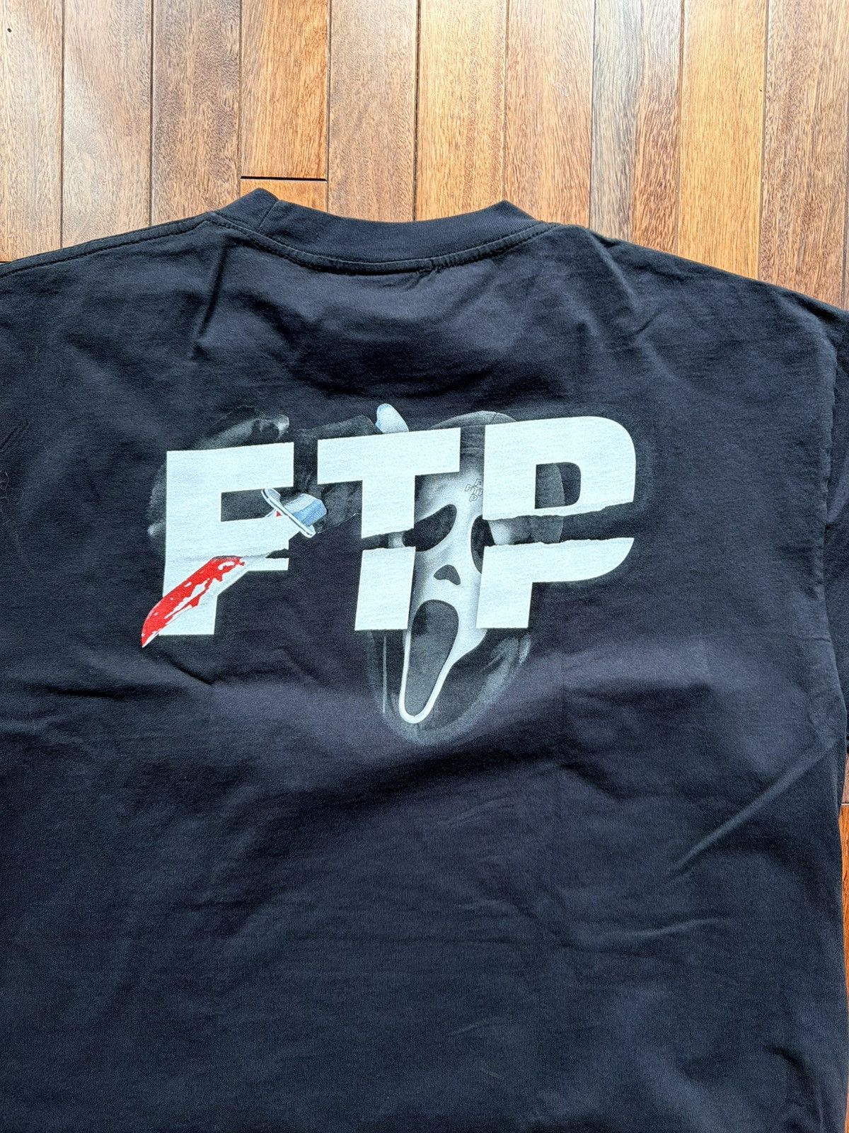 Fuck The Population Ftp  Ghostface Logo Tee Black - Black - Size XL - View 5