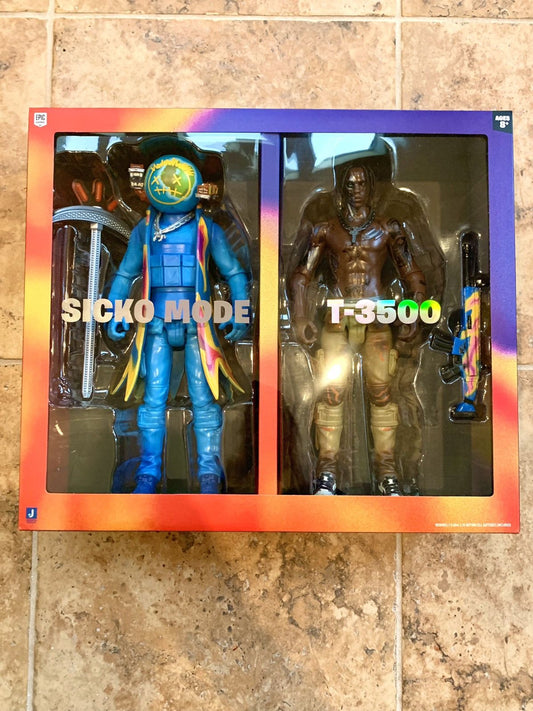 Travis Scott Cactus Jack Fortnite 12 Action Figure Set - Size OS - Front View