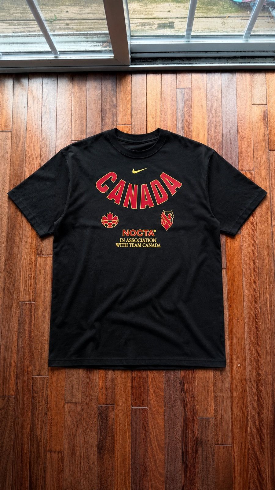 NOCTA x Nike Nocta Nike Canada X2 World Cup Tee - Black - Size XL - Front View