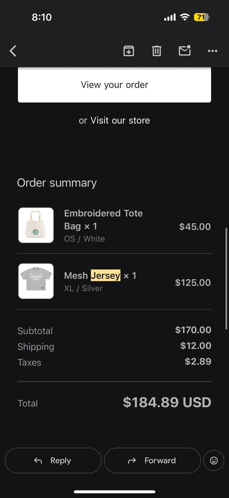 HIDDEN Mesh Jersey Grey - Grey - Size XL - Detail Shot