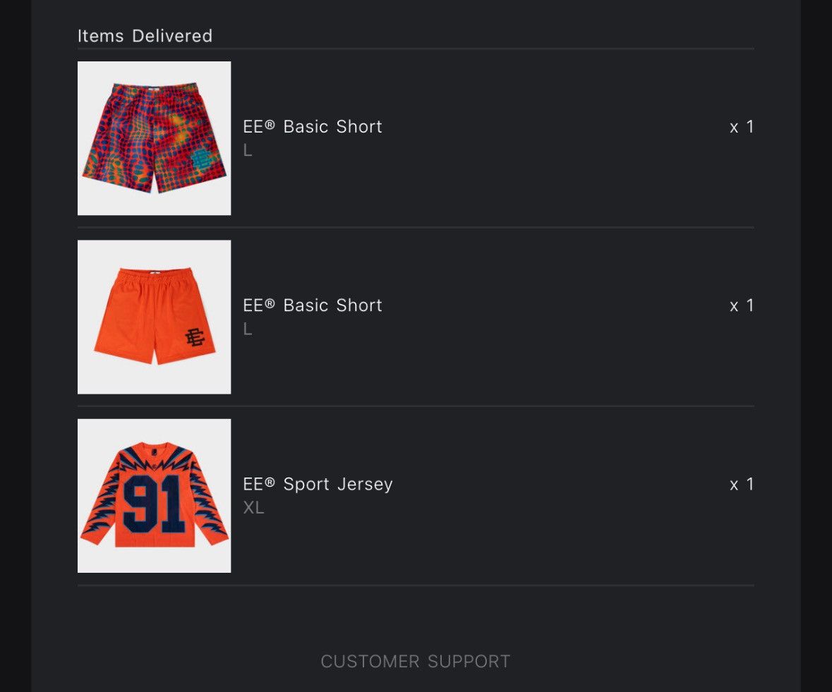 Eric Emanuel Sport Jersey - Orange - Size XL - View 6