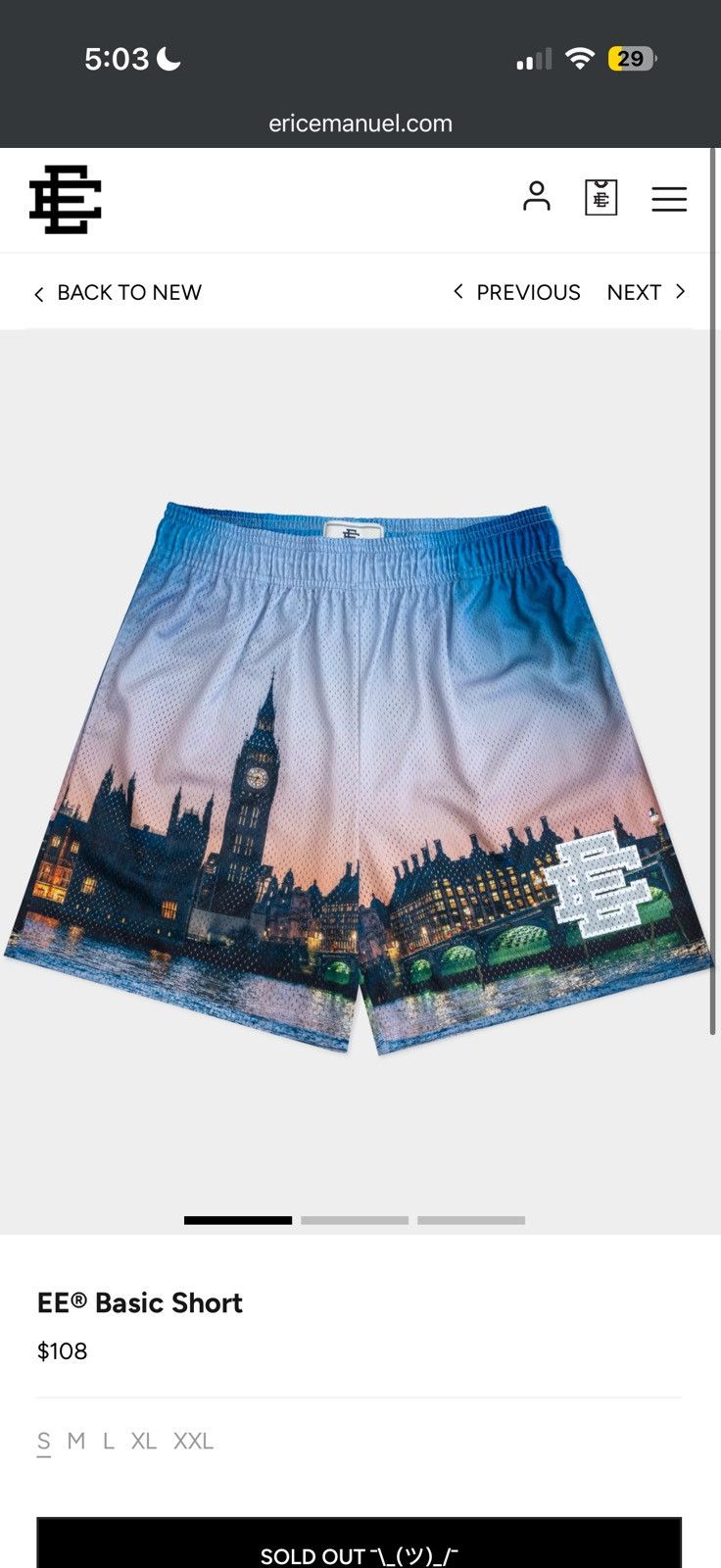 Eric Emanuel London UK Big Ben Shorts - Multicolor - Size 34 (Large) - View 5