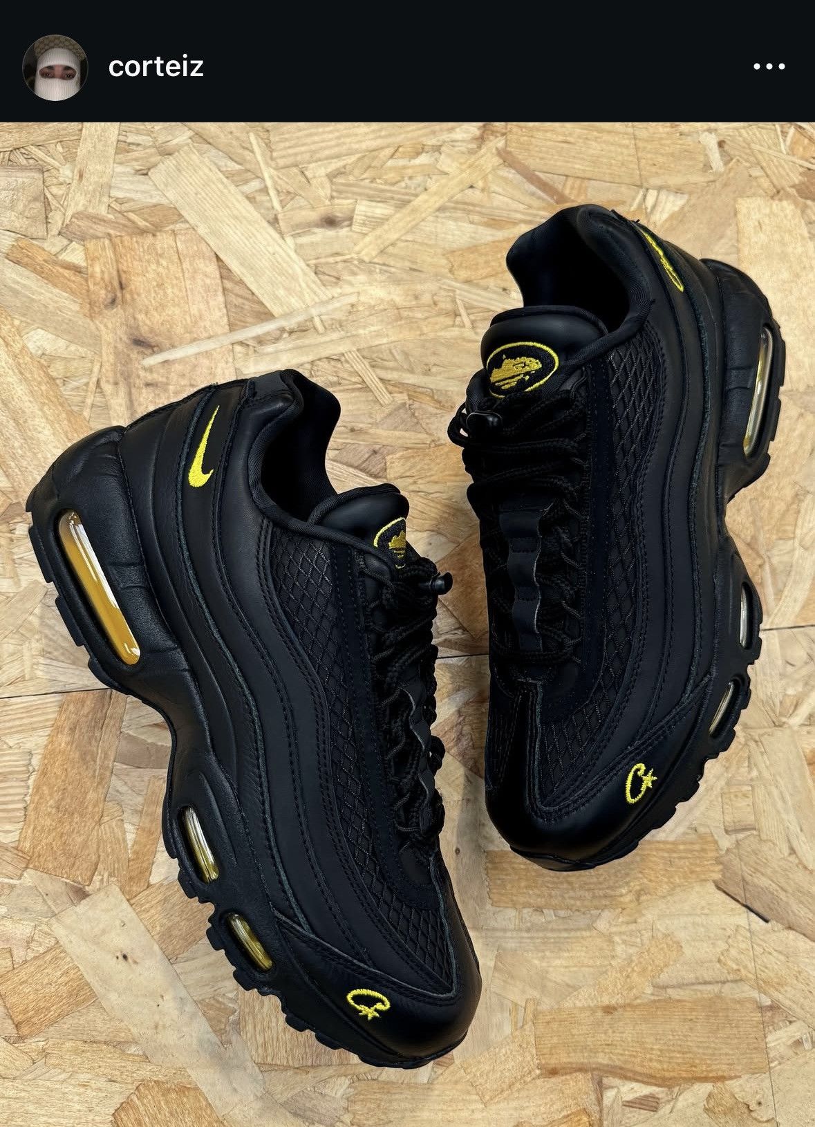 Corteiz x Nike Corteiz Crtz X Nike Air Max Honey Blacks Size 12 - Black - Size 12 - Tag/Label