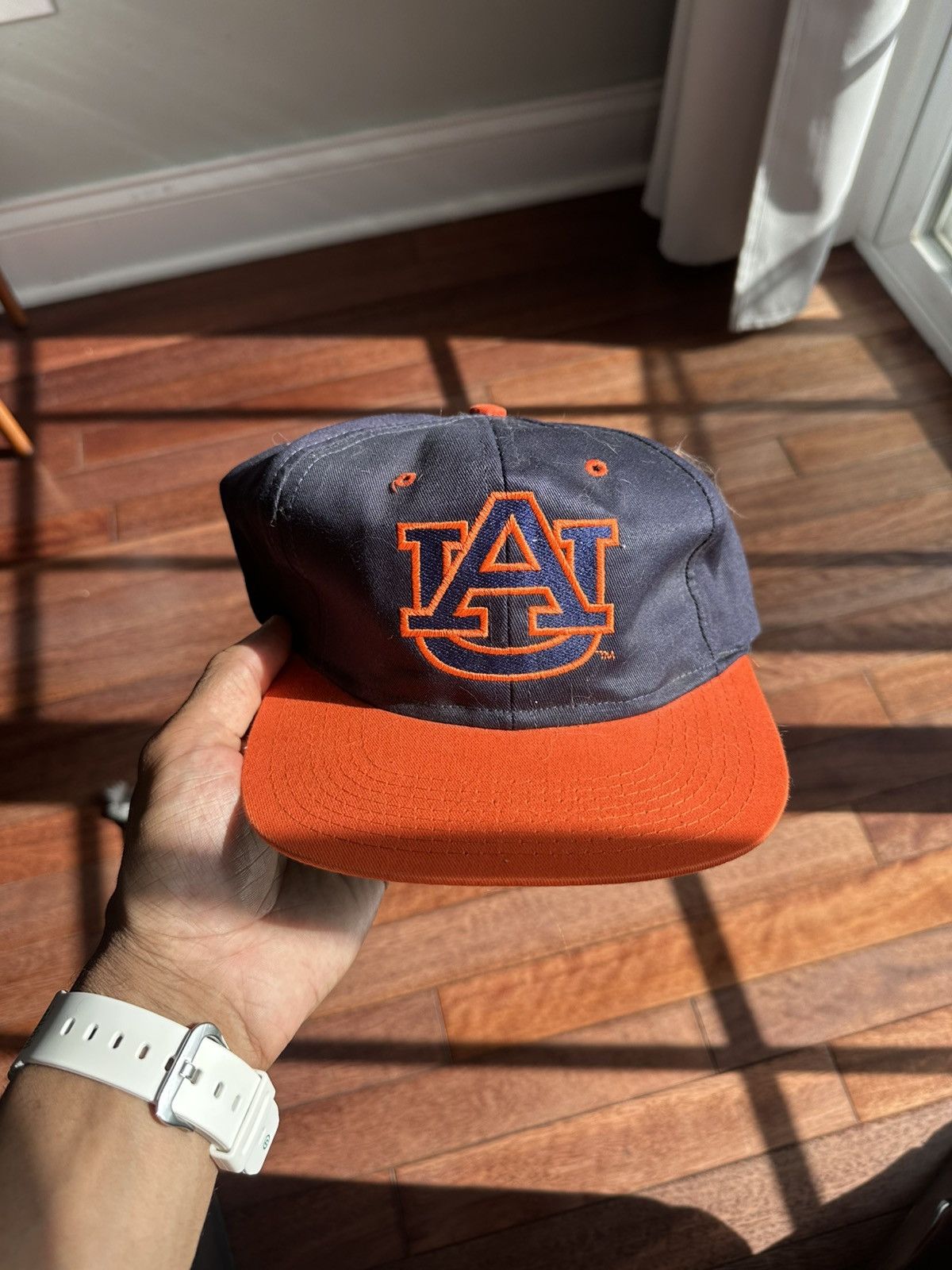 Vintage Auburn Tigers Snapback - Red - Size OS - Back View