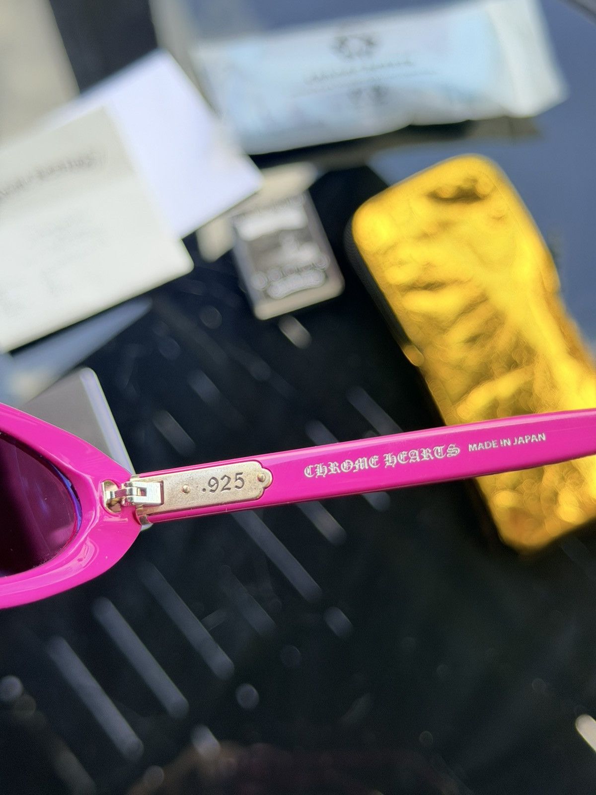 Chrome Hearts Slim Oval Tart Sunglasses Pink Brand New - Pink - Size OS - View 11