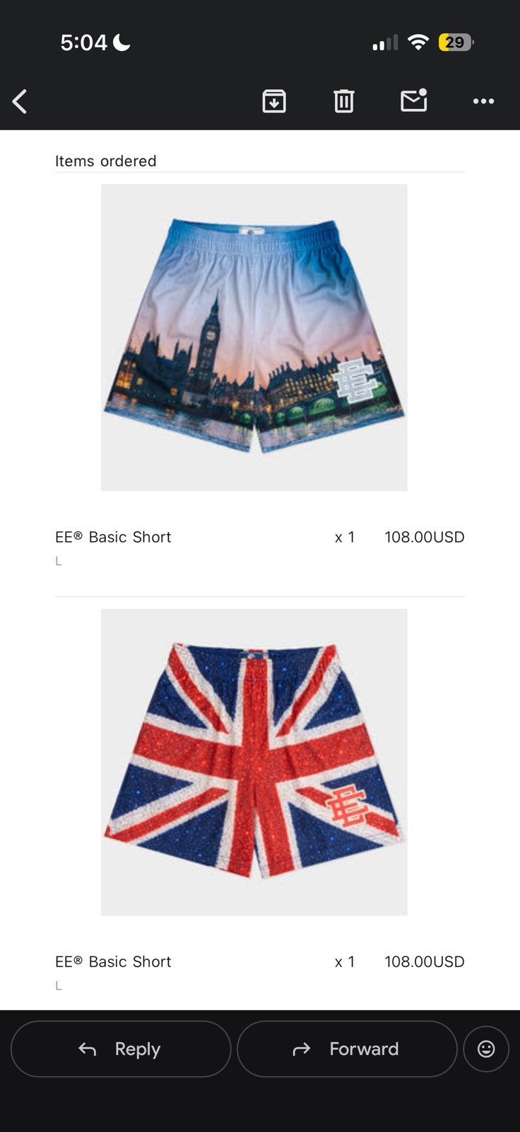 Eric Emanuel London Store Opening Shiny Print Shorts - Multicolor - Size 34 (Large) - View 6
