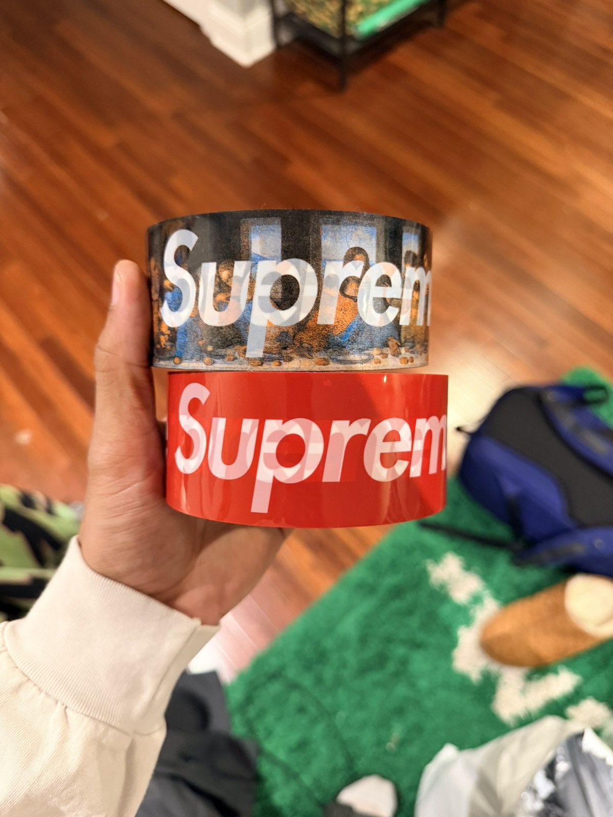 Supreme Packing Tape Set Last Supper Red 2 Rolls - Red - Size OS - Back View