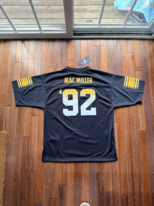 Mac Miller Steelers Blue Slide Park 92 Till Infinity Jersey - Black - Size L - Front View