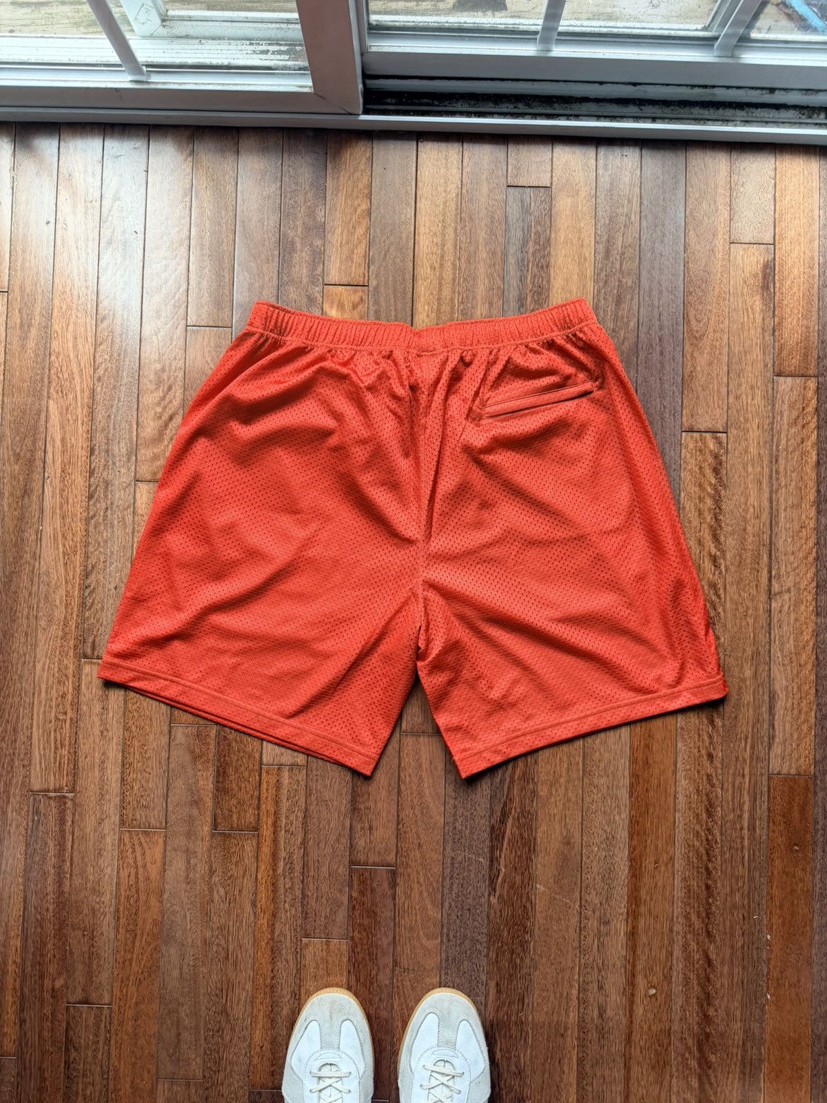 Supreme Rhinestone Mesh Short Orange Large - Orange - Size 34 - Detail Shot