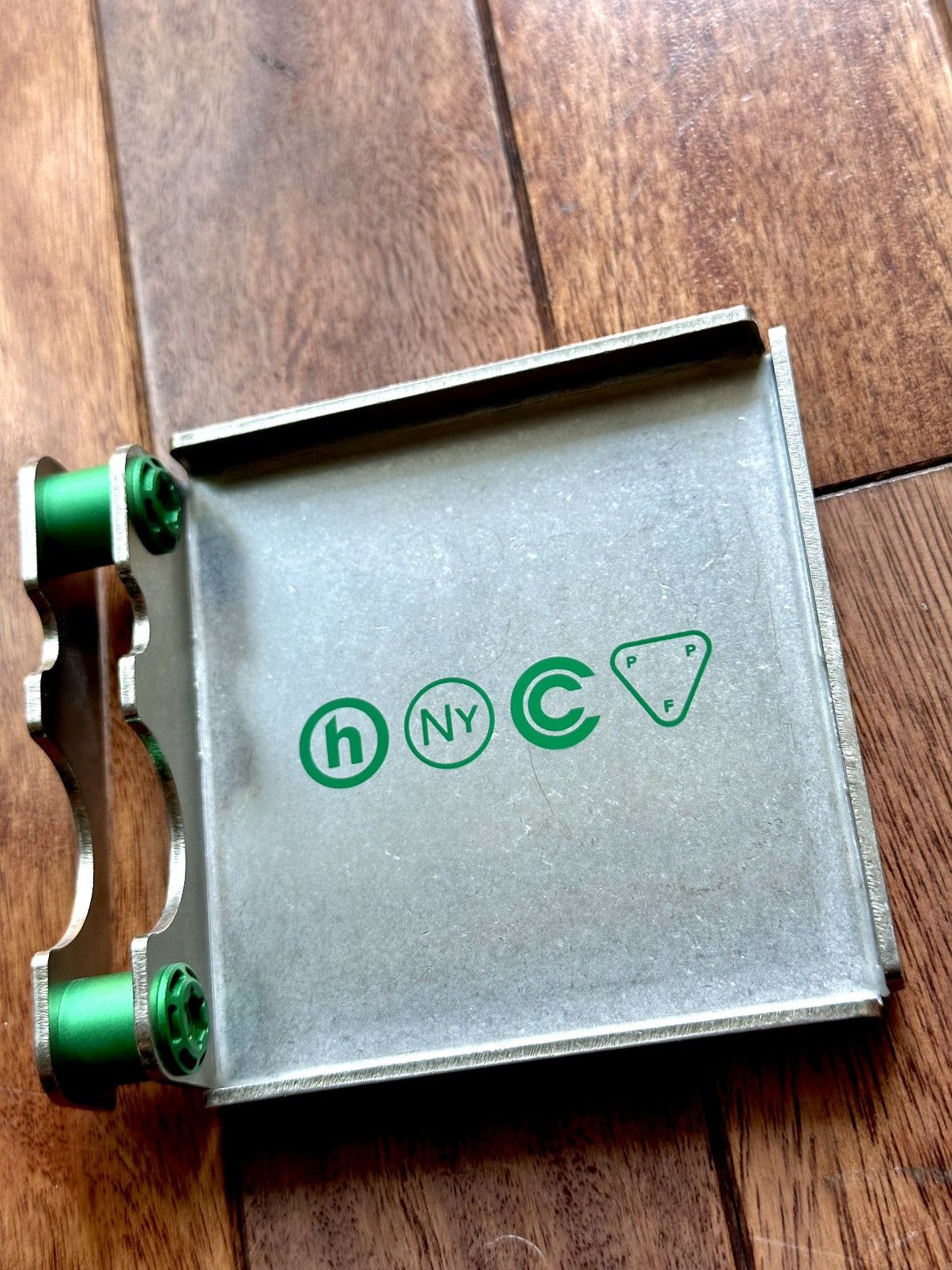 HIDDEN Industrial Metal Ashtray - Size OS - Front View
