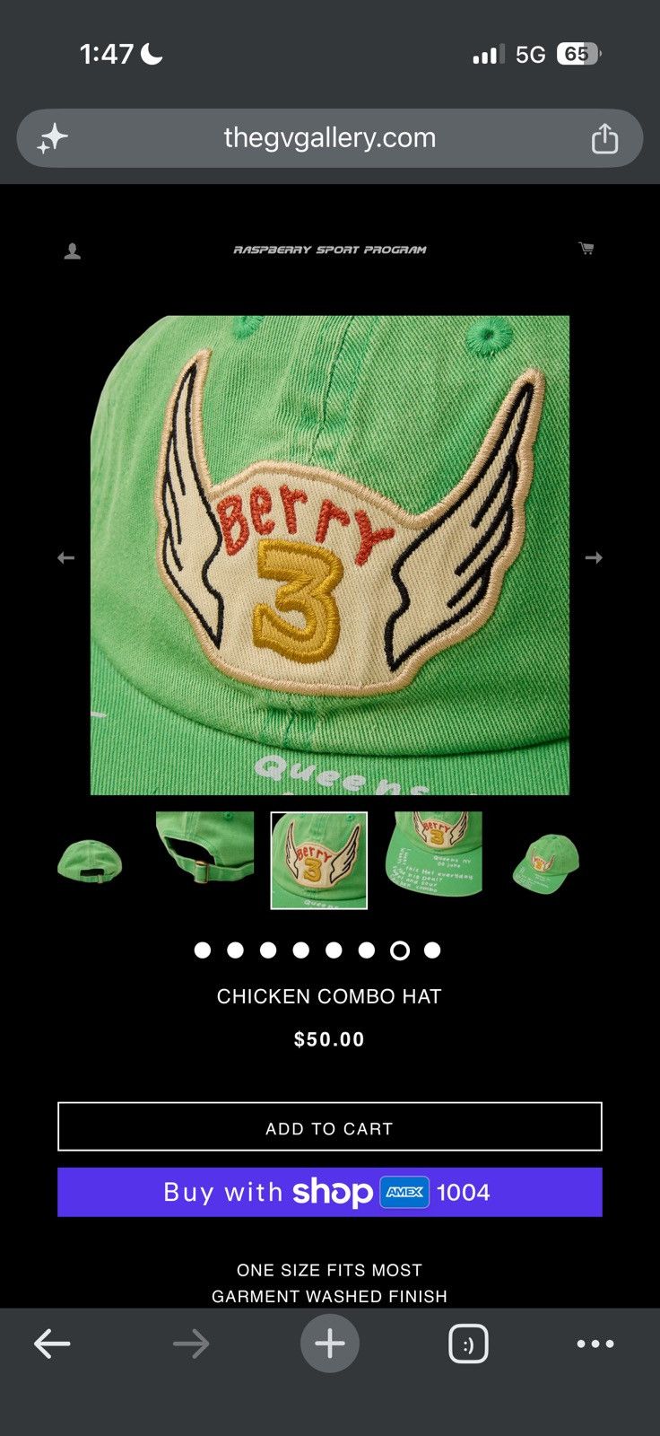 The GV Gallery Gv Gallery Raspberry Hills Chicken Combo Hat - Green - Size OS - View 6