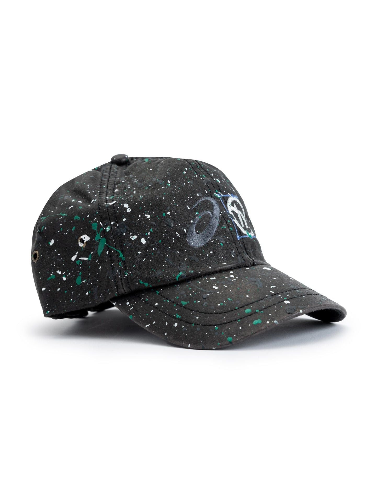 Asics x HIDDEN Painted Washed Leather Hat Black - Black - Size OS - View 16